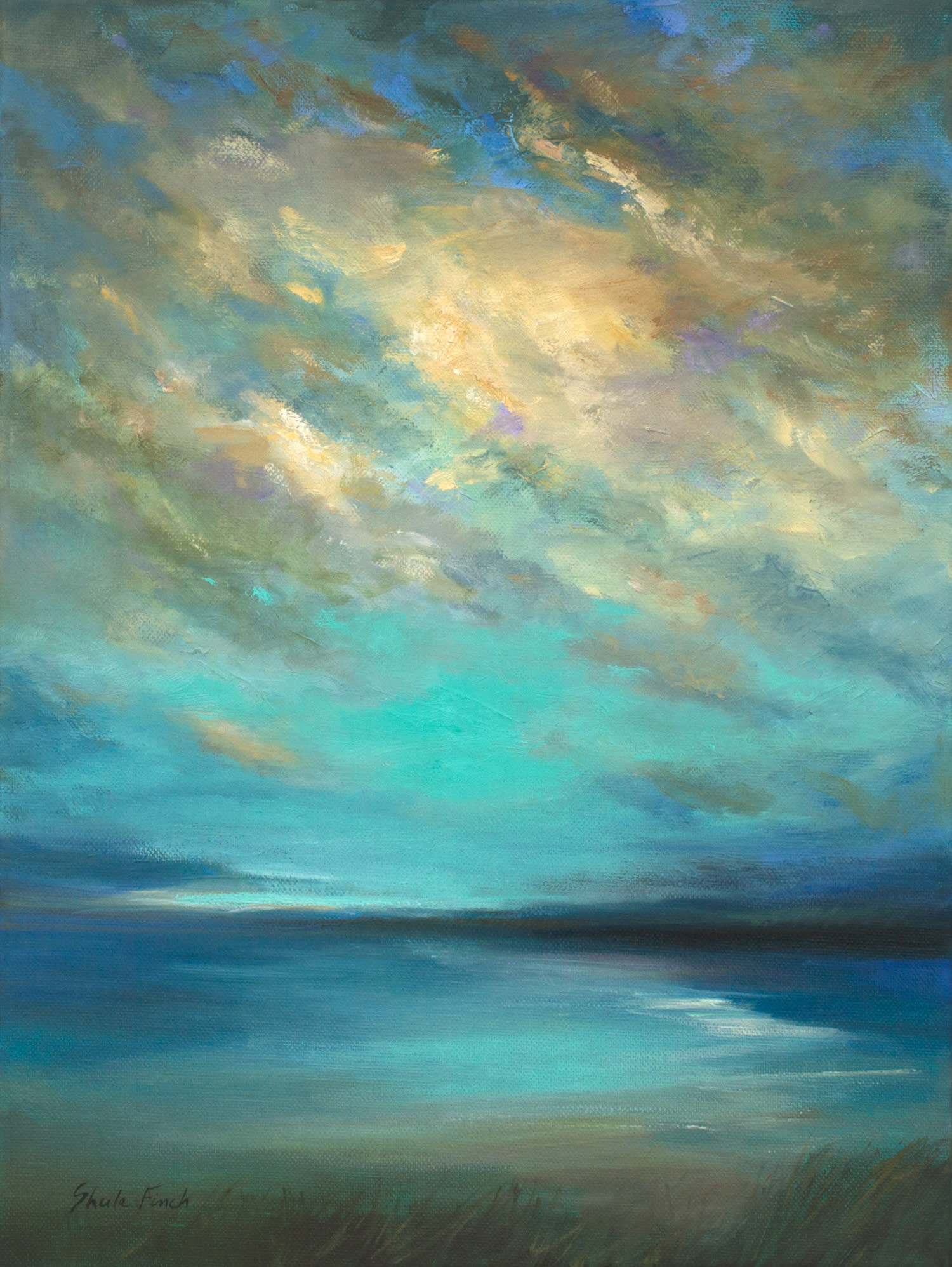 4499 coastal clouds36 16x12 oil wdb1z1