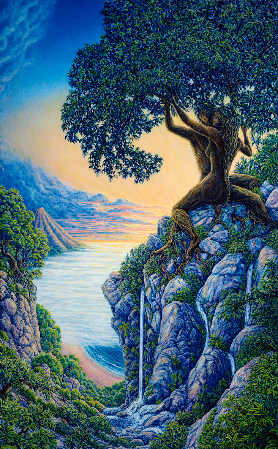 Arboreal Affection custom print from the original painting by Mark Henson