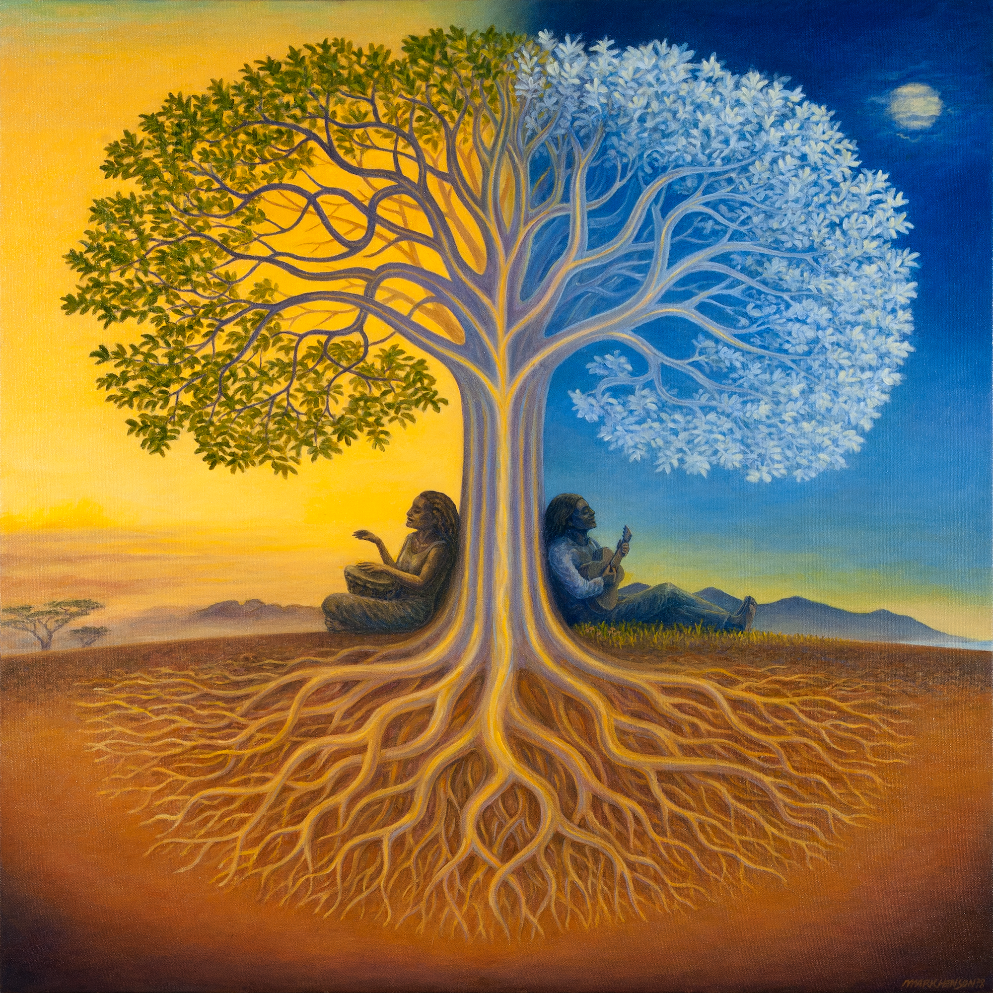 Django s tree original oil painting ubvhju