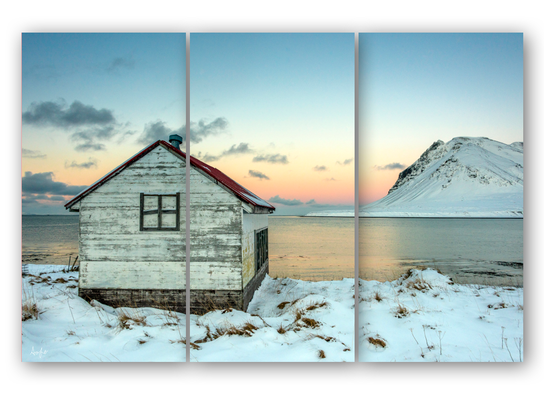 Iceland cabin triptych hx9fdc