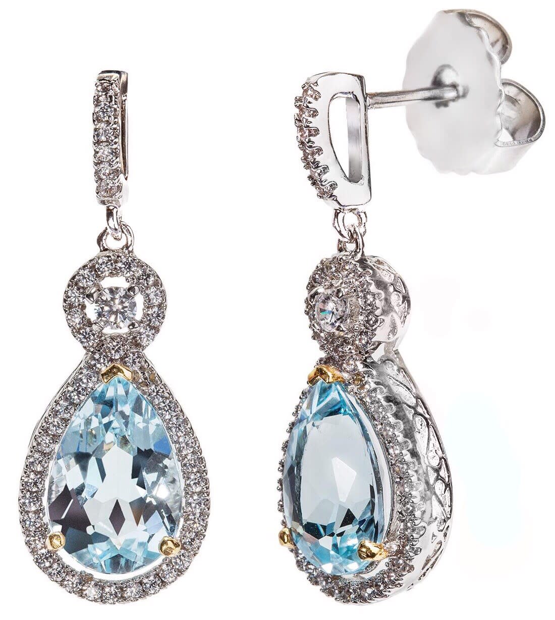 Silver blue topaz victorian teardrops with 18 kgp prongs z30088 a 210000000291 lobtmn
