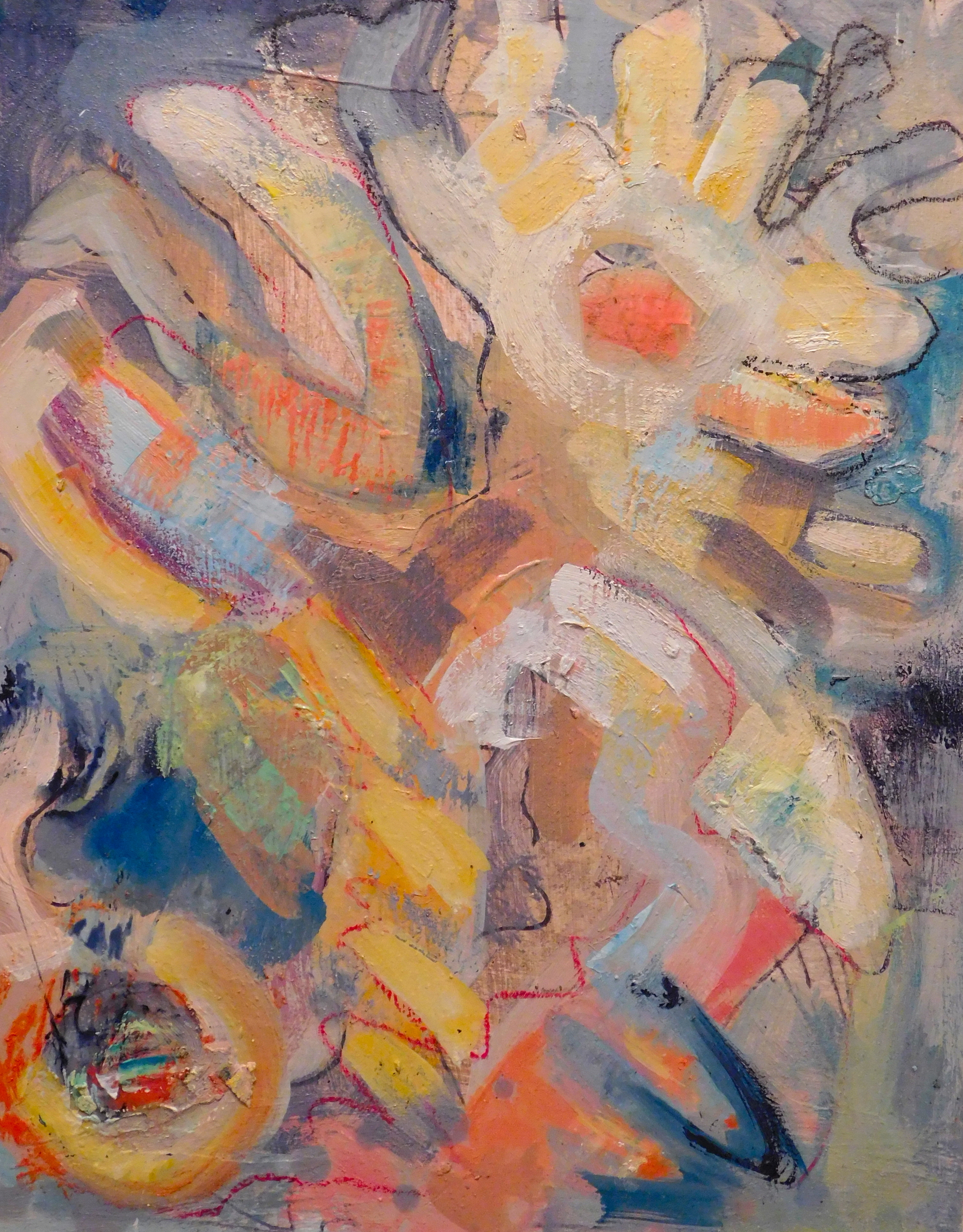 Antithesis of myth 14 oil and mixed media on wood 10x8 itkyxt