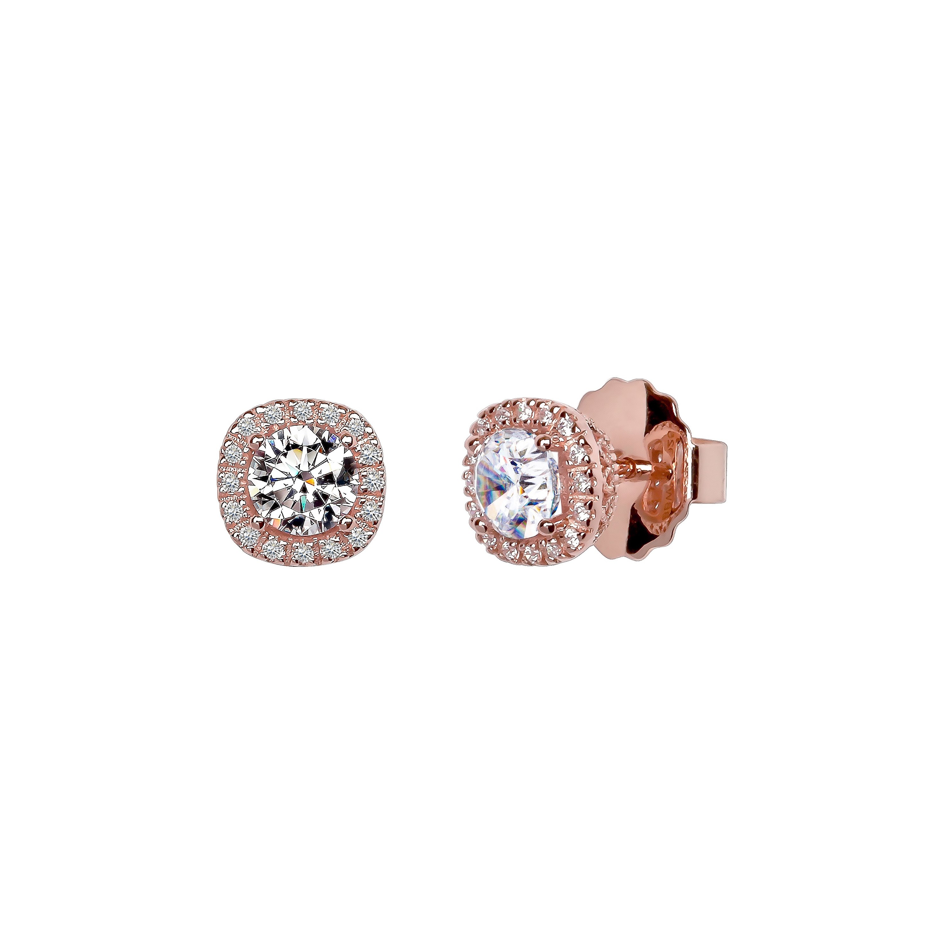 18kgp rose gold 1 5carat cushion side detail tb2mxl