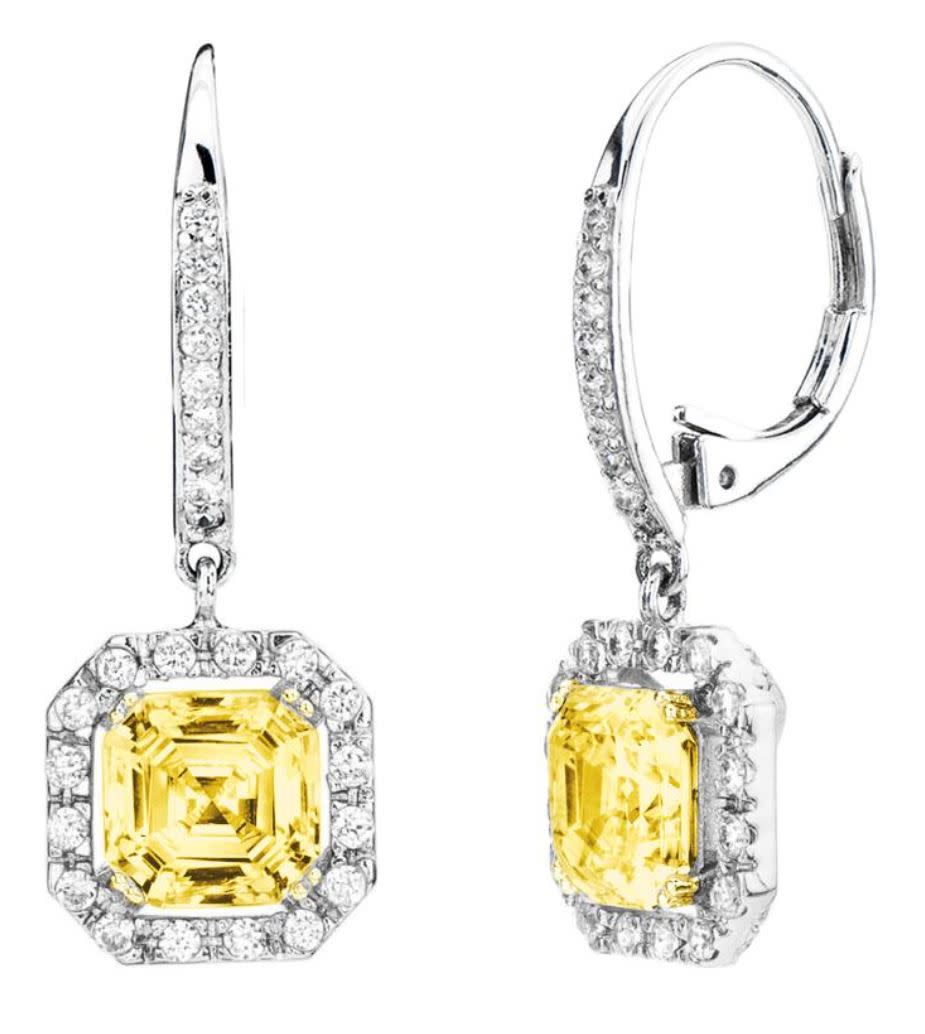 Fancey light yellow canaring drop earrings 1 bfmjsn