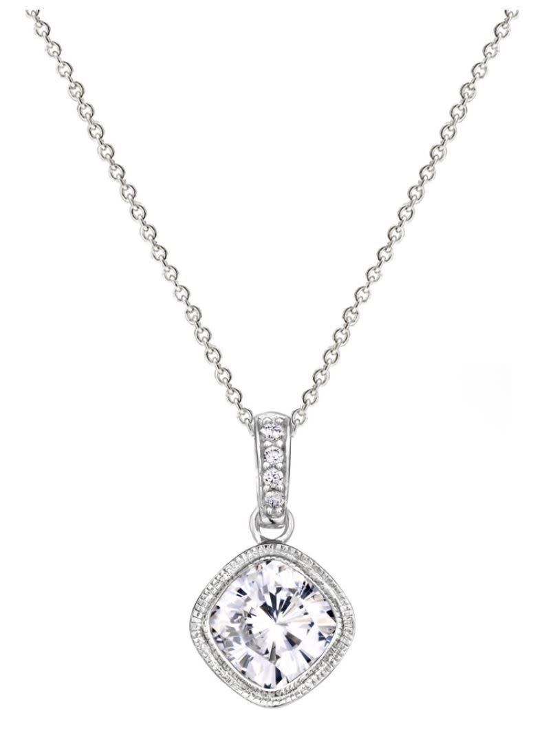Sterling silver 2 carat noho necklace a fkvmuo