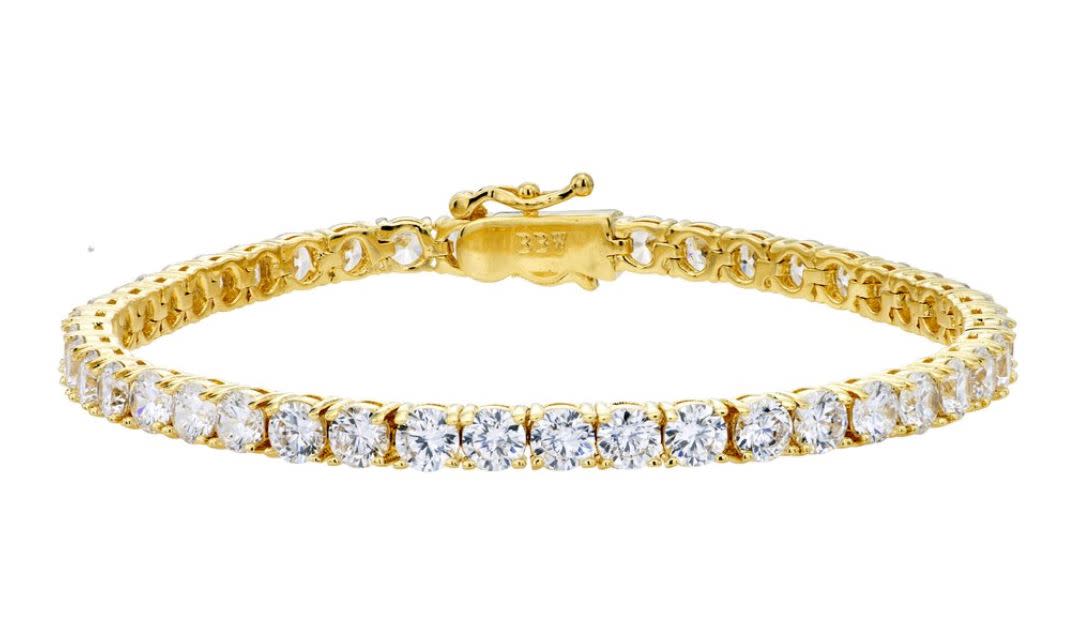 18 kgp 4mm classic tennis bracelet a xsq8dh