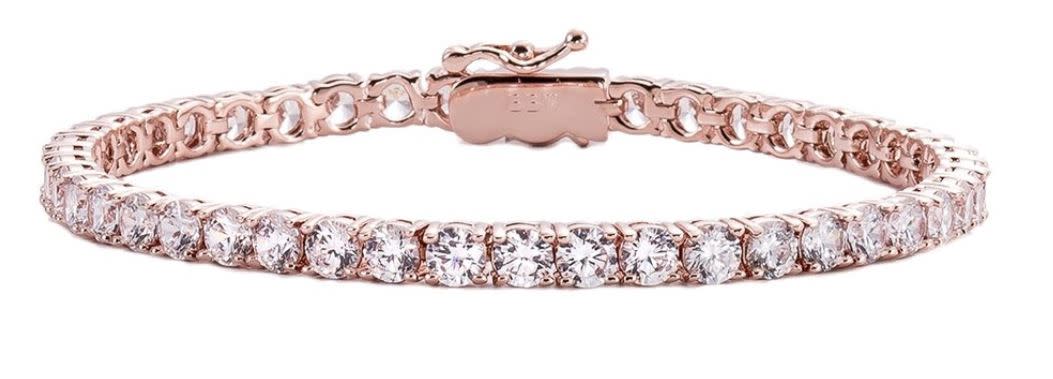 18 kgp rose gold 4mm tennis bracelet a ztrtzm