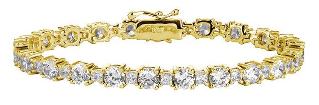 18 kgp princess cut tennis bracelet a kzfpzc