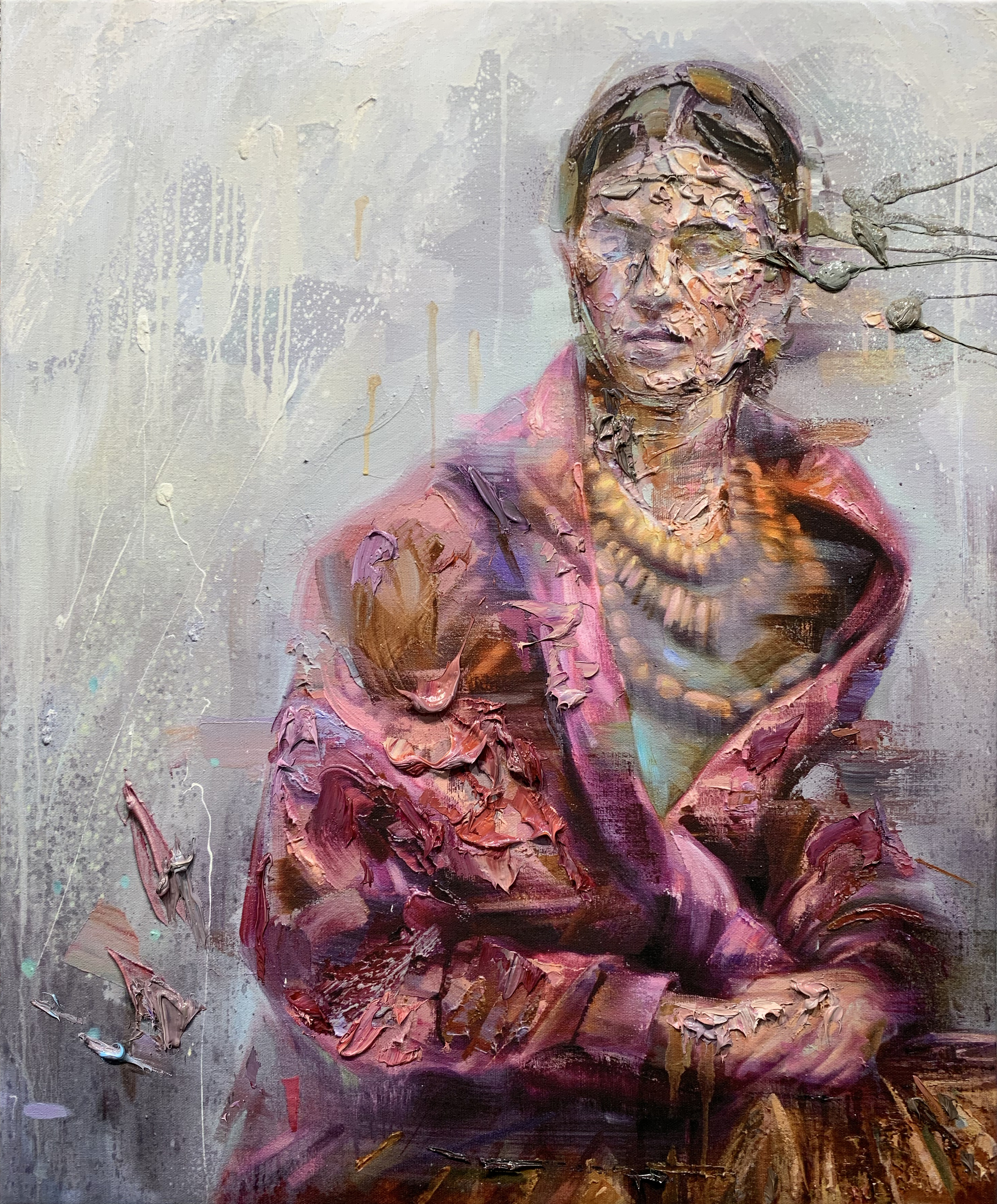 Frida oil on print bshvw4
