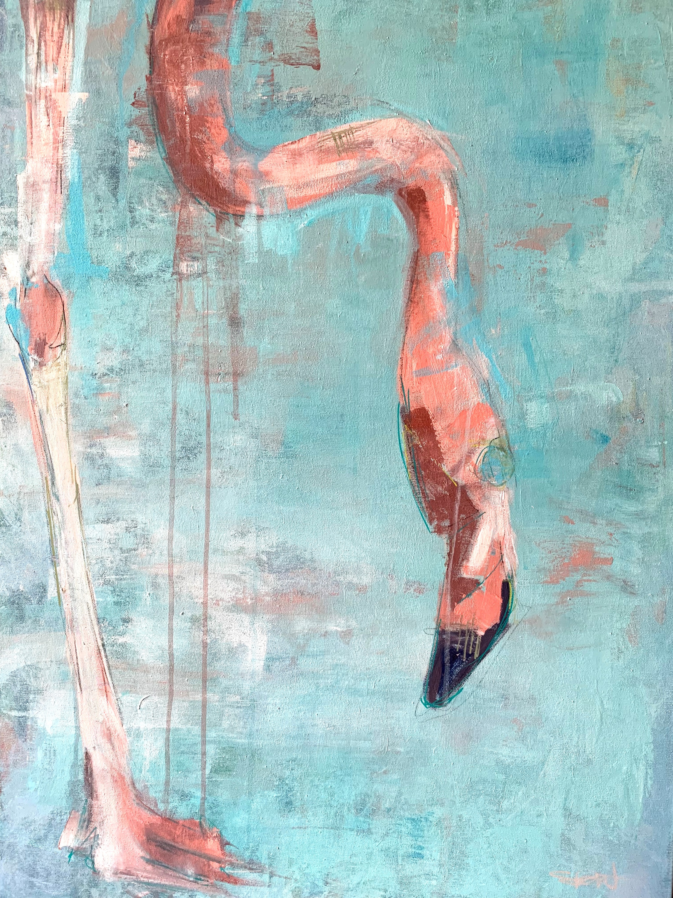 Flamingo ii 70 x 100cm laq592