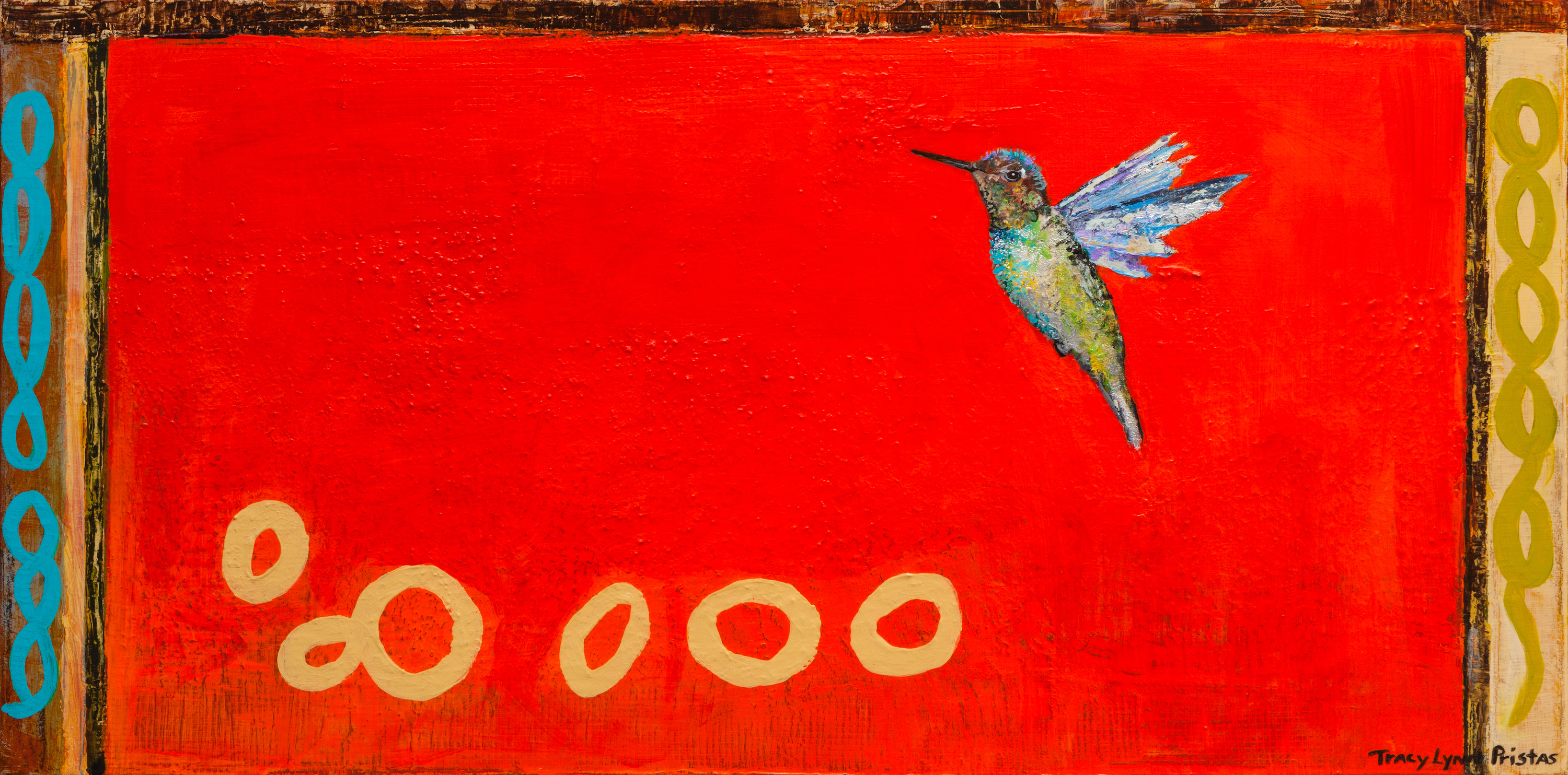 Sky brush red hummingbrid paintings by tracy lynn pristas abhhjy