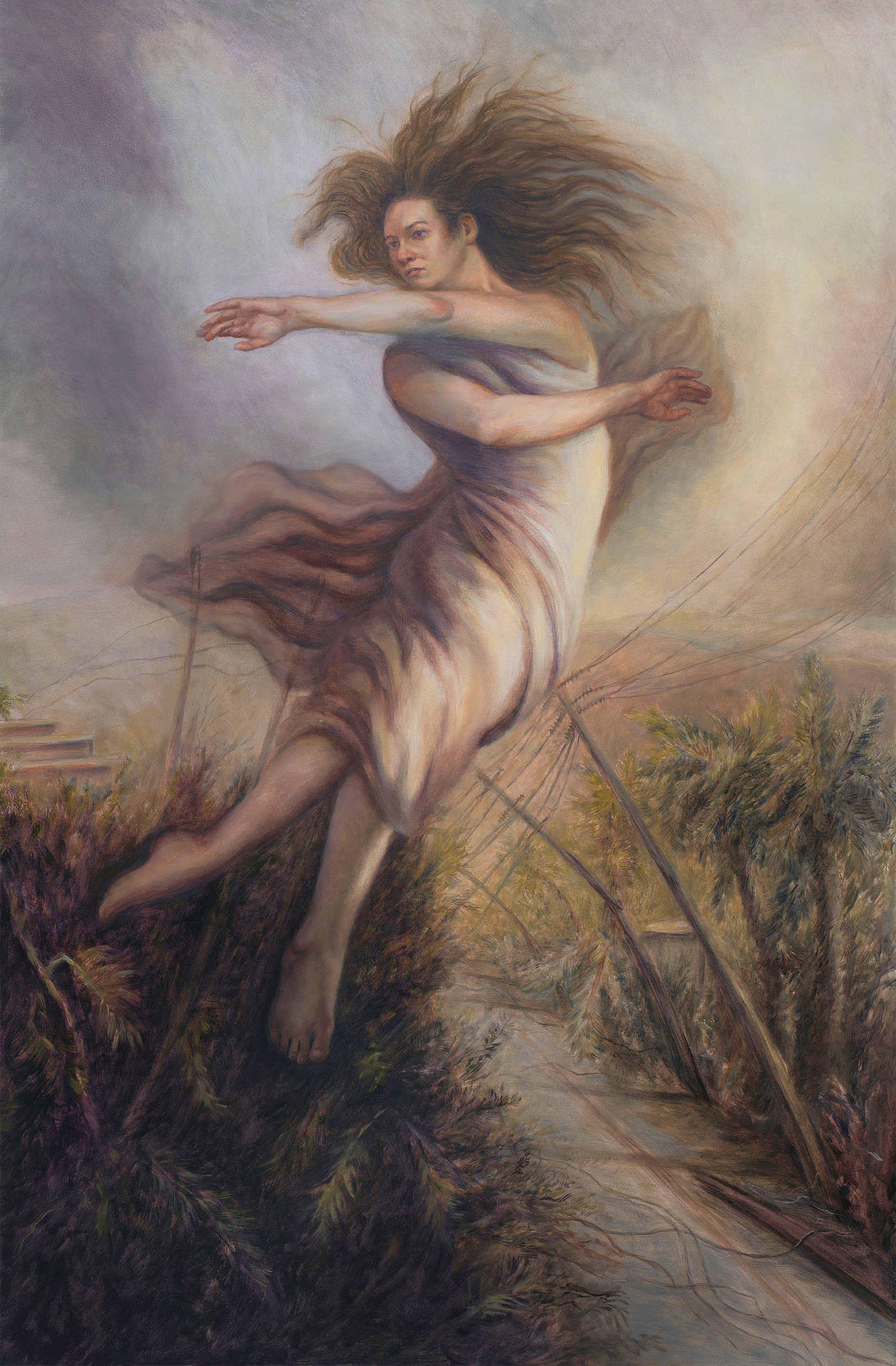 The Furies Ii Hurricane Maria Original Oil Figure Painting For Sale Art Of Jason Rafferty Asheville Nc