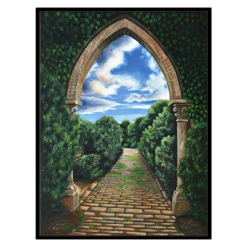 30x40 cgw black frame garden pathway vq5bhk