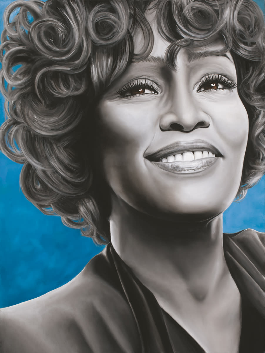 Whitney houston  oil on canvas by monica marquez gatica mmg art studio   copy rvbjtv