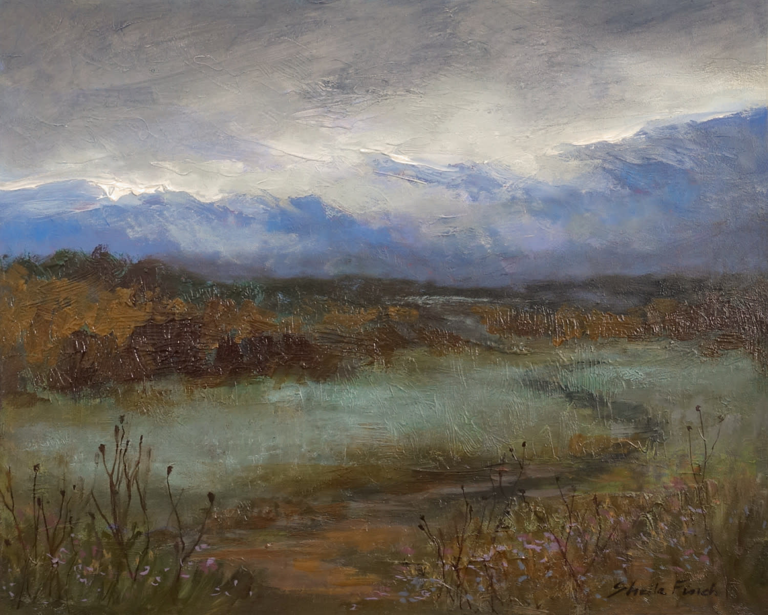 Crystal springs path at dusk llwpoo