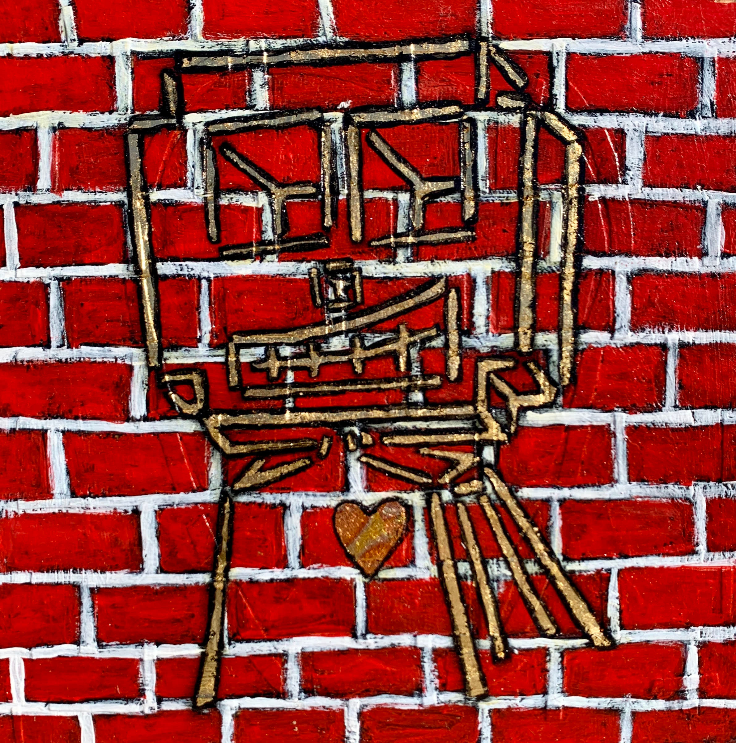 Red brick love robot paiting paul zepeda wetpaintnyc jyp4lg