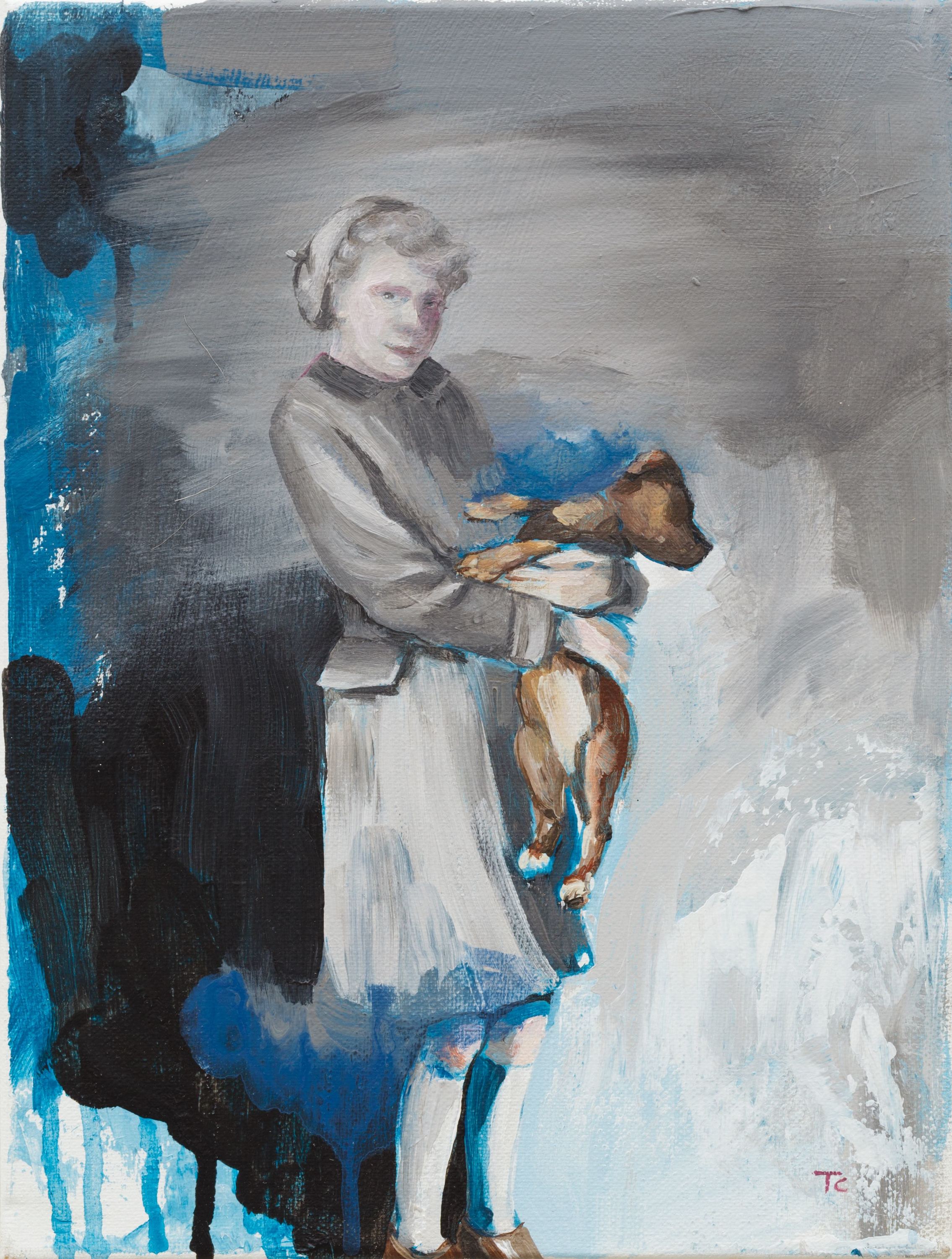 Girl and dog jdgyw1