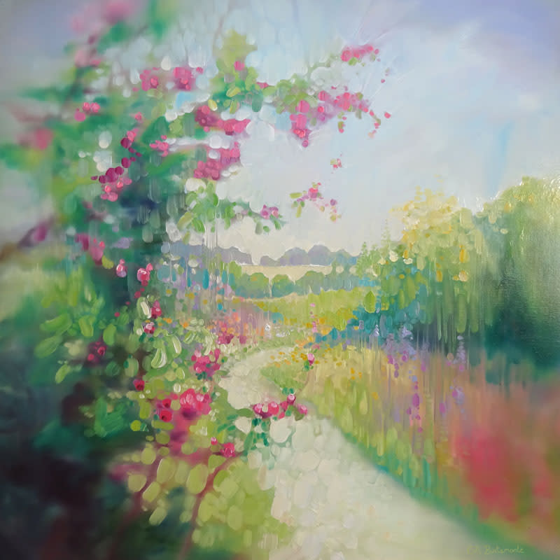 The chalk path in spring by gill bustamante 72 s wuf9y5