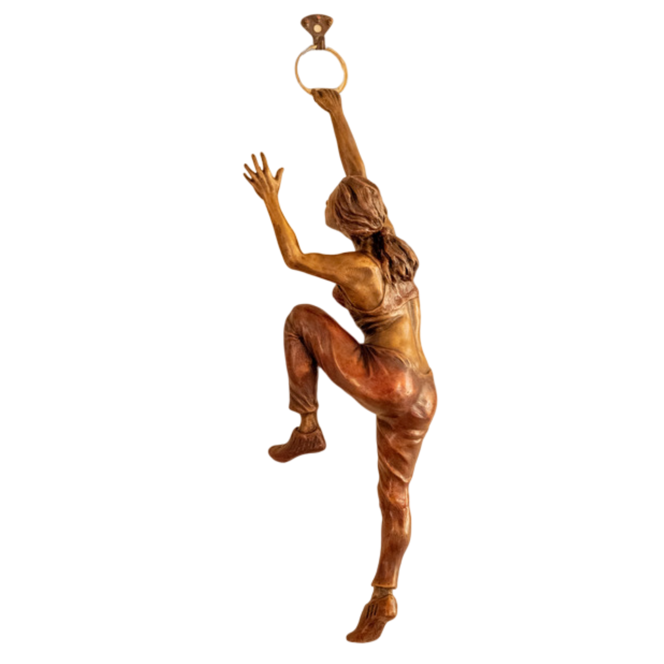 Lance glasser   nevertheless she persisted transparent background   evo art maui front street lahaina sculpture climber woman female hawaii lc2h3w