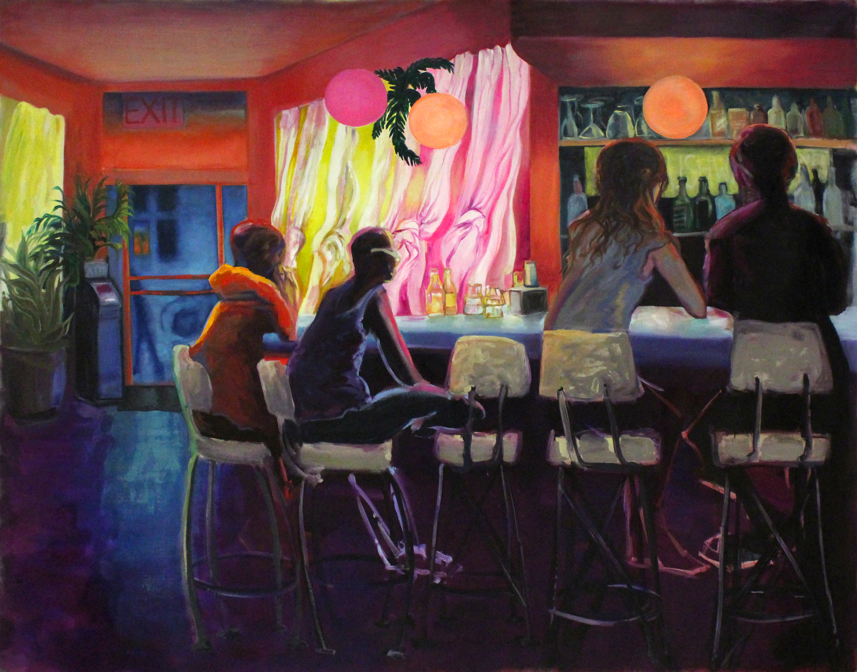 Rebecca s bar brooklyn painting michael serafino wetpaintnyc gallery zoh3c6