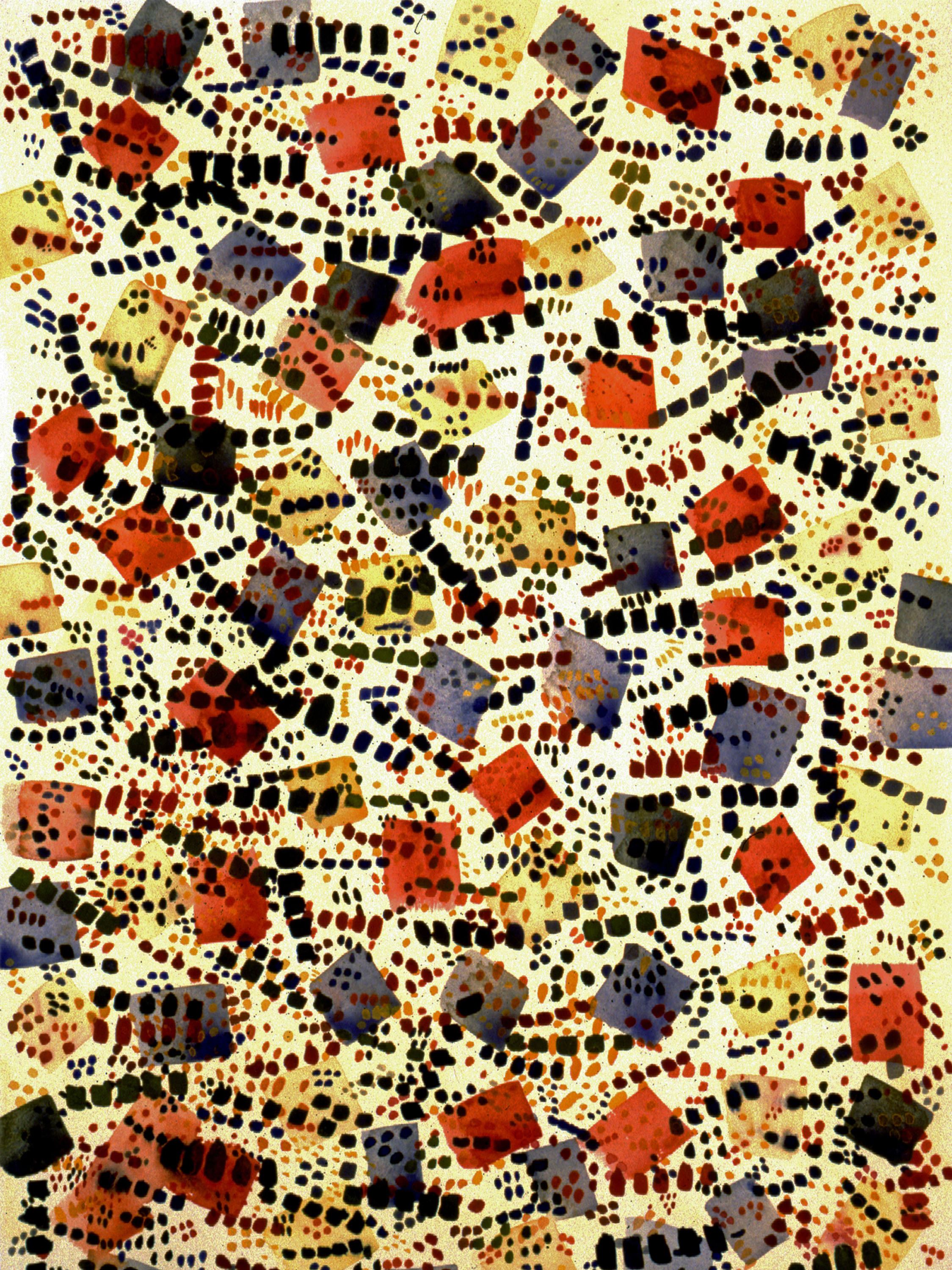 Traffic 24 22 x 18 22 watercolour on paper mounted on board resin coat u5ps35