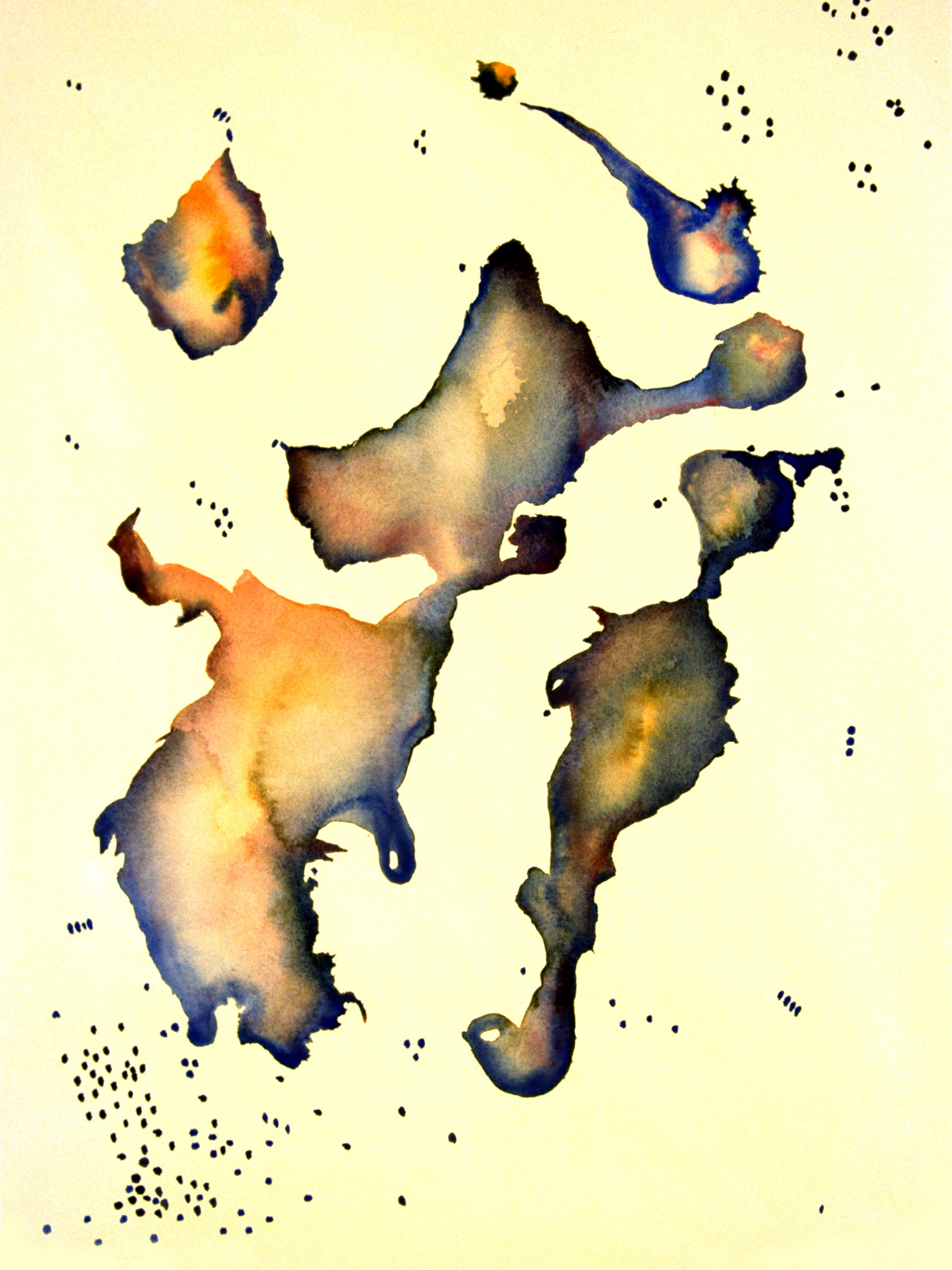 David and goliath 24 22 x 18 22 watercolour on paper mounted on board resin coat kyvfcx