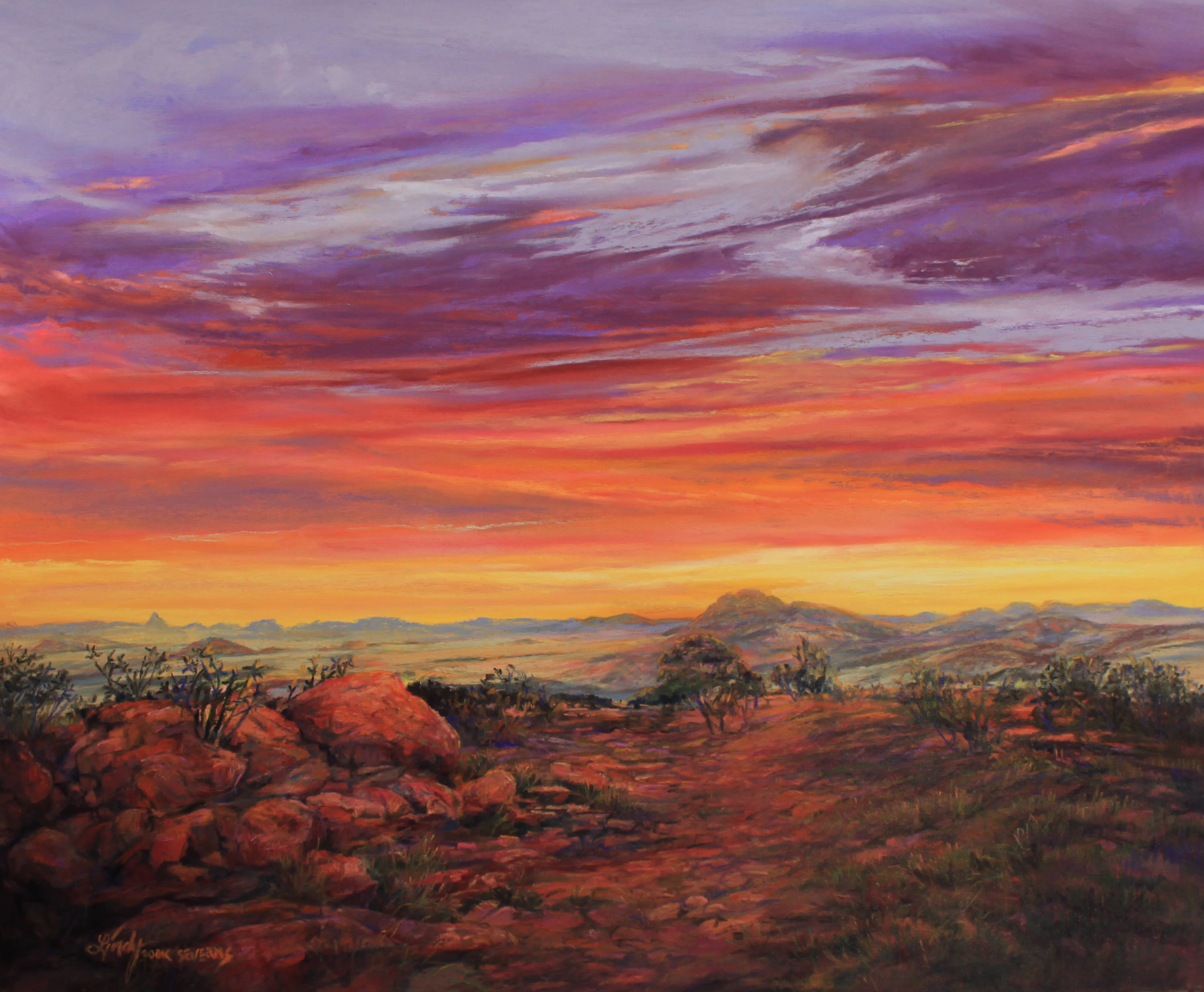 33l13 daybreak across the top of texas 14x17pastel lindycseverns edited 1 cqfbto