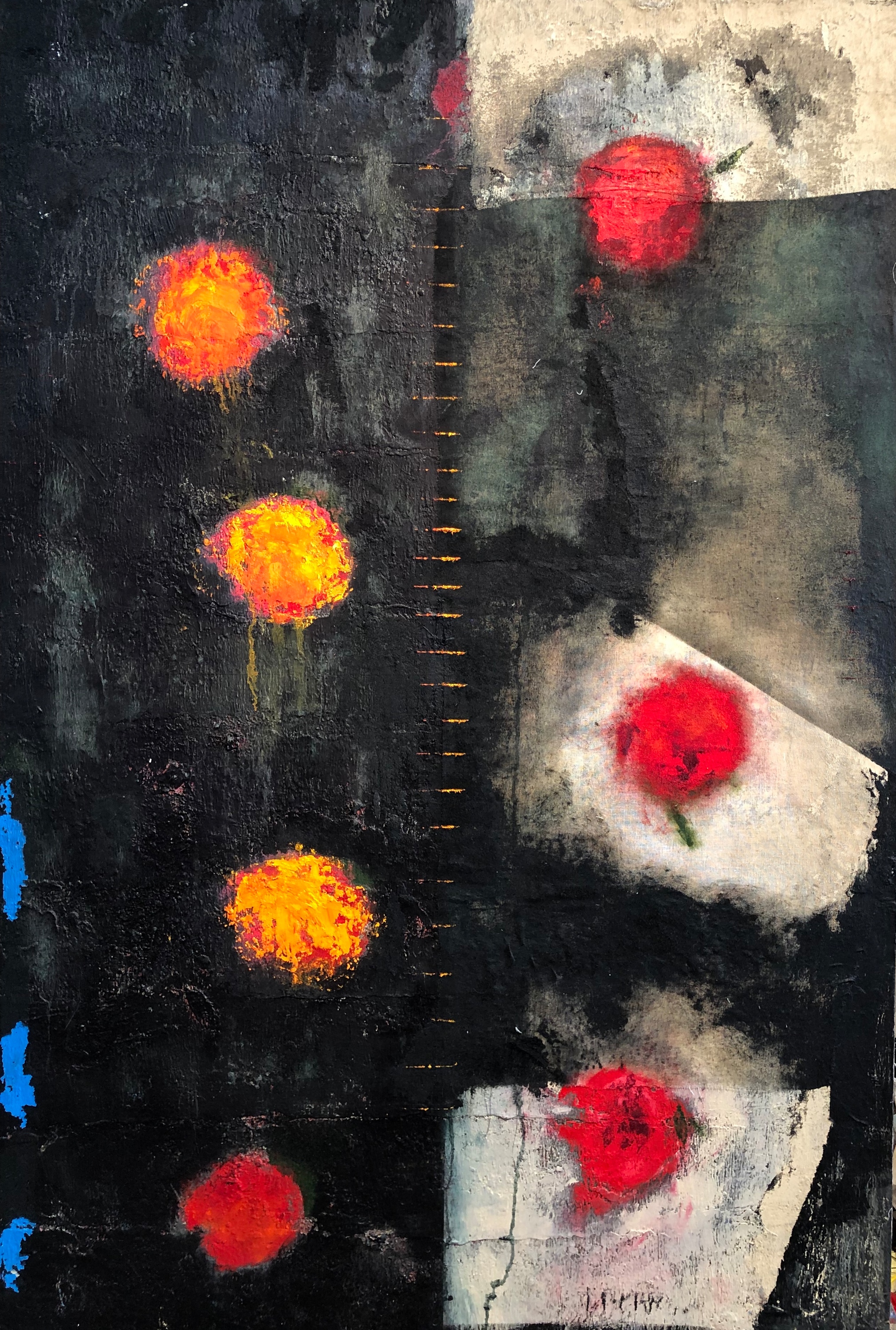 Through the garden gate oi and gauzeon canvas 60x40 ikdnu6