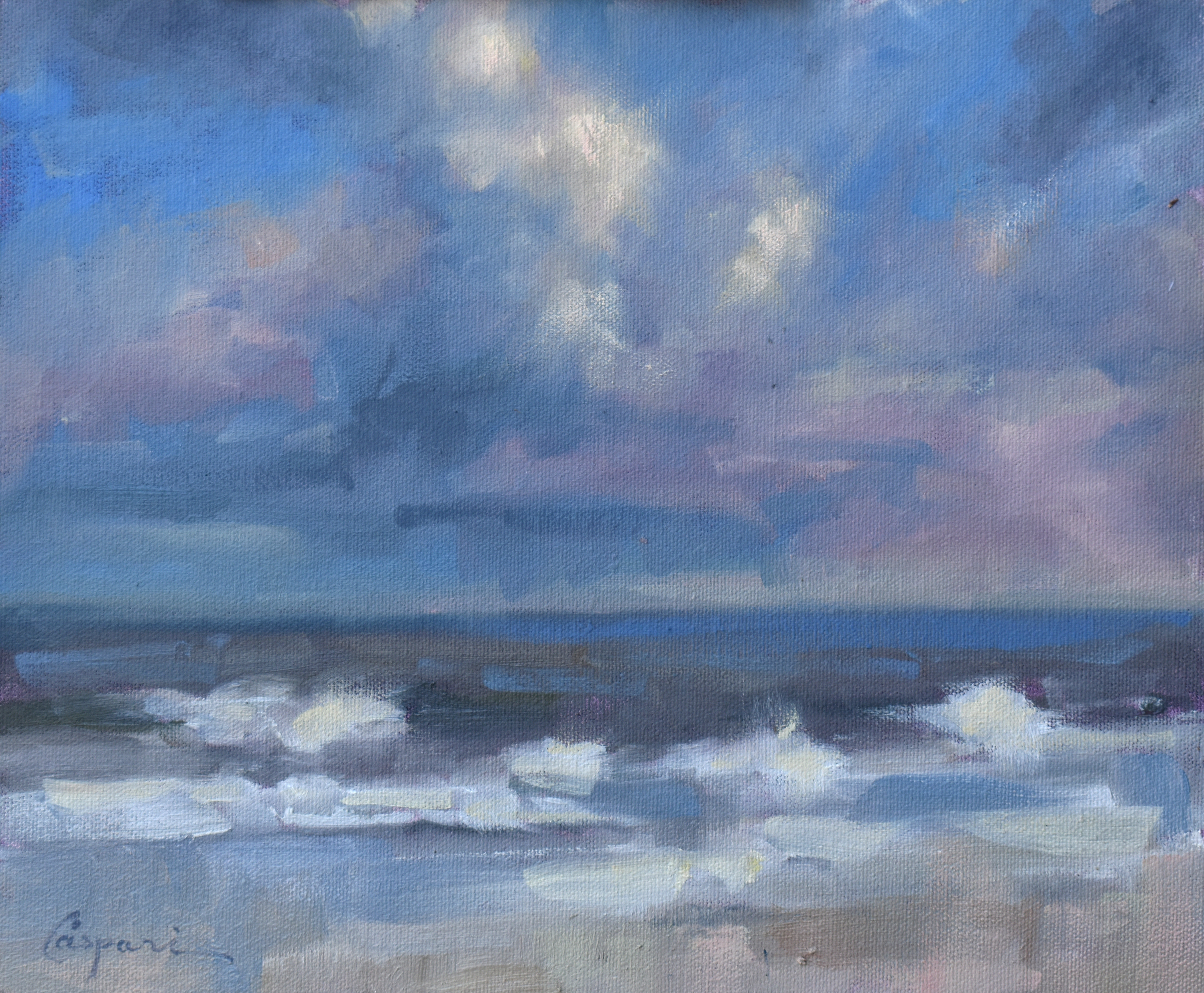 New smyrna north beach 10x12 plein air oil 2019 o82yst