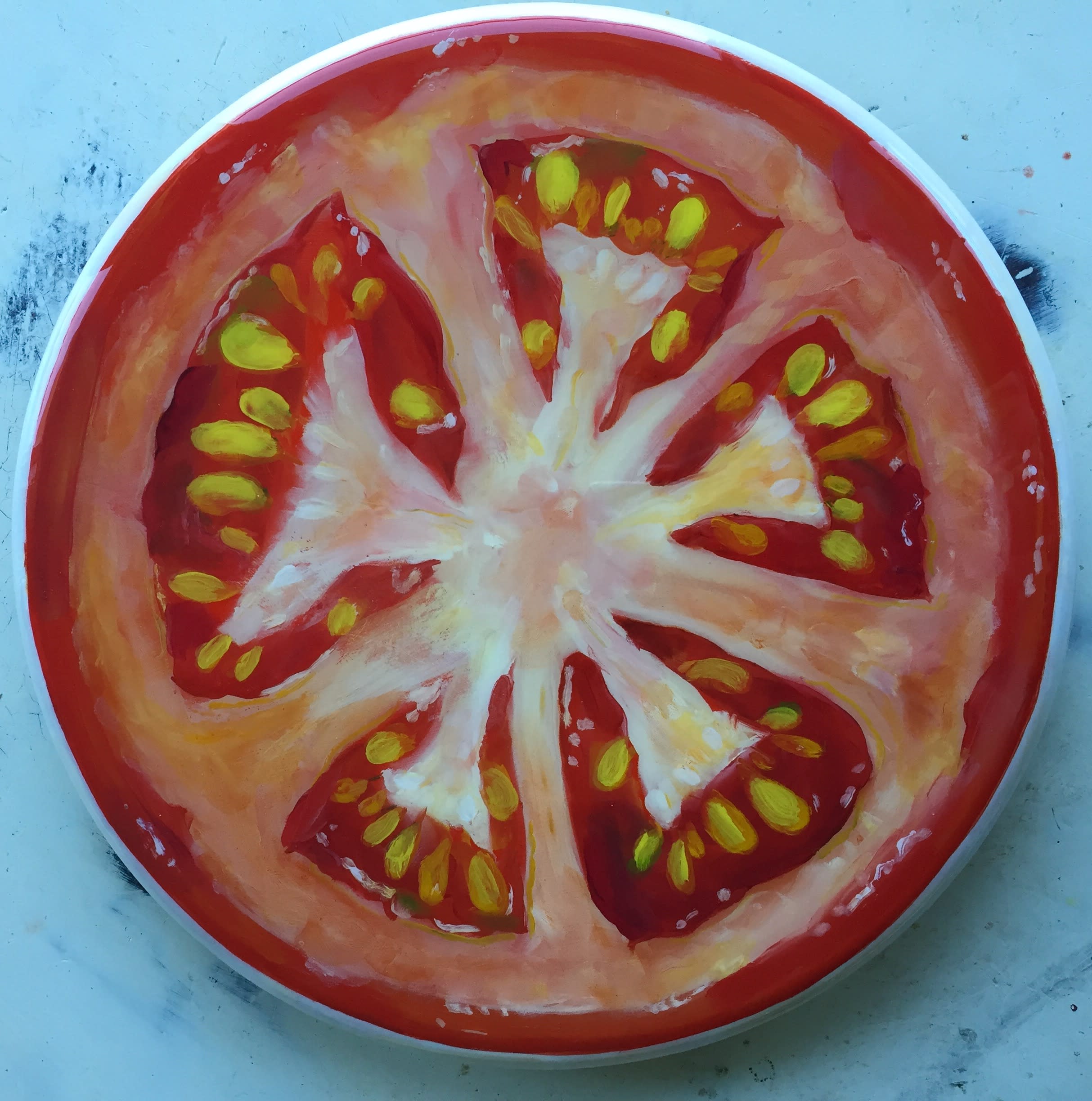 Lazy susan tomato slice 14 d2hrdb