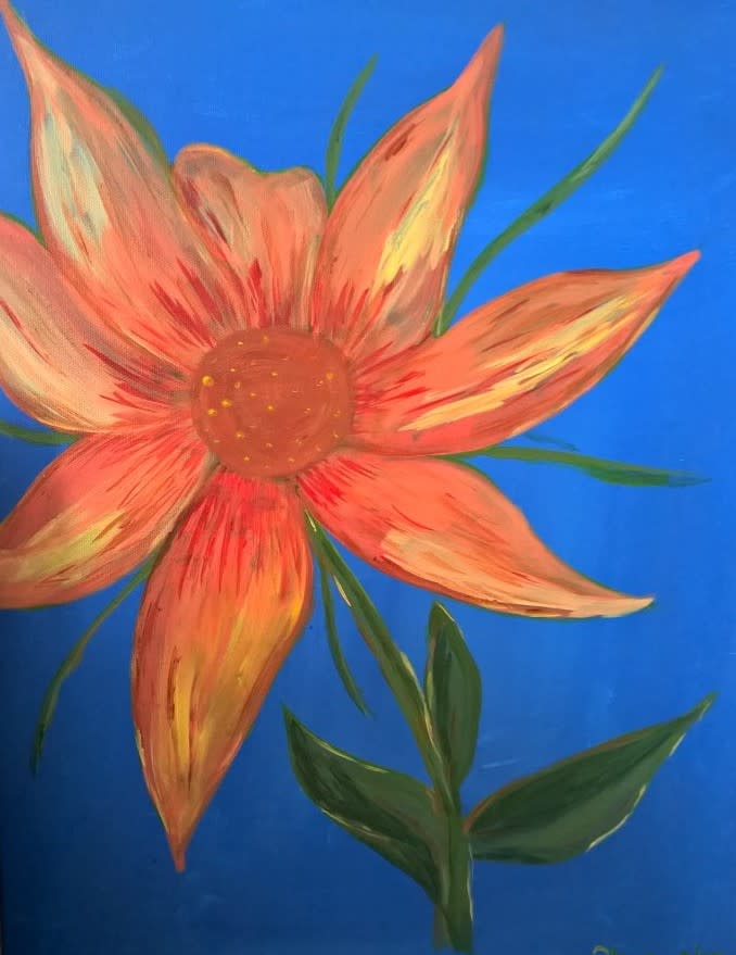 Orange Daisy Art | Gander Art