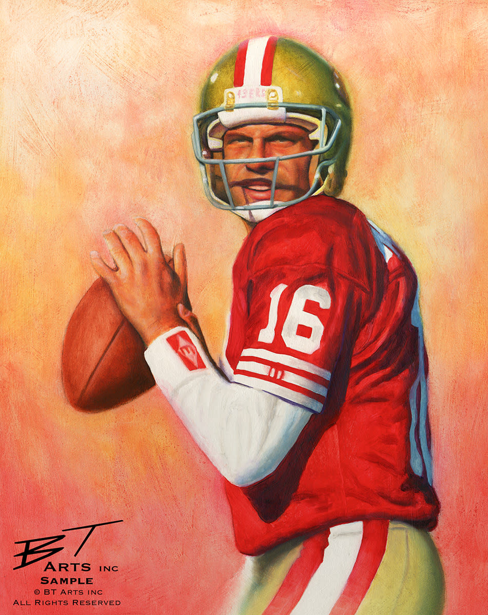 Autographed 30x40 Joe Montana Photo/Sports Memorabilia