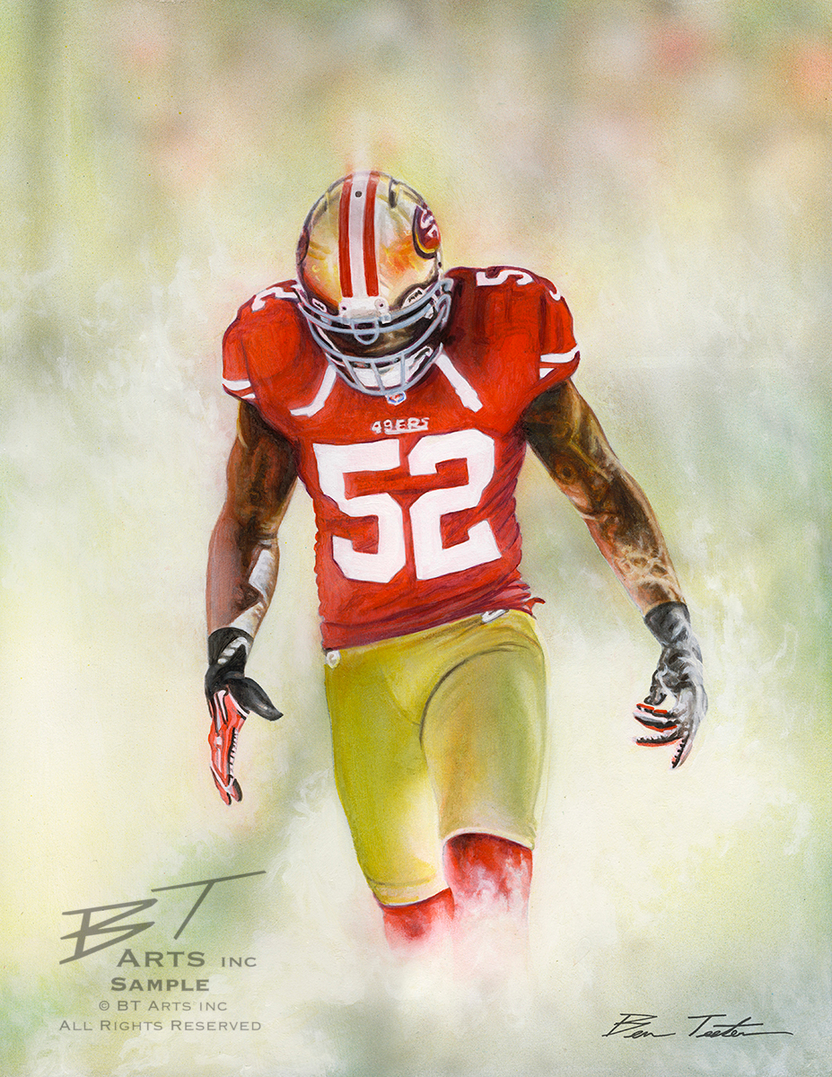 Patrick Willis 49ers Art Print