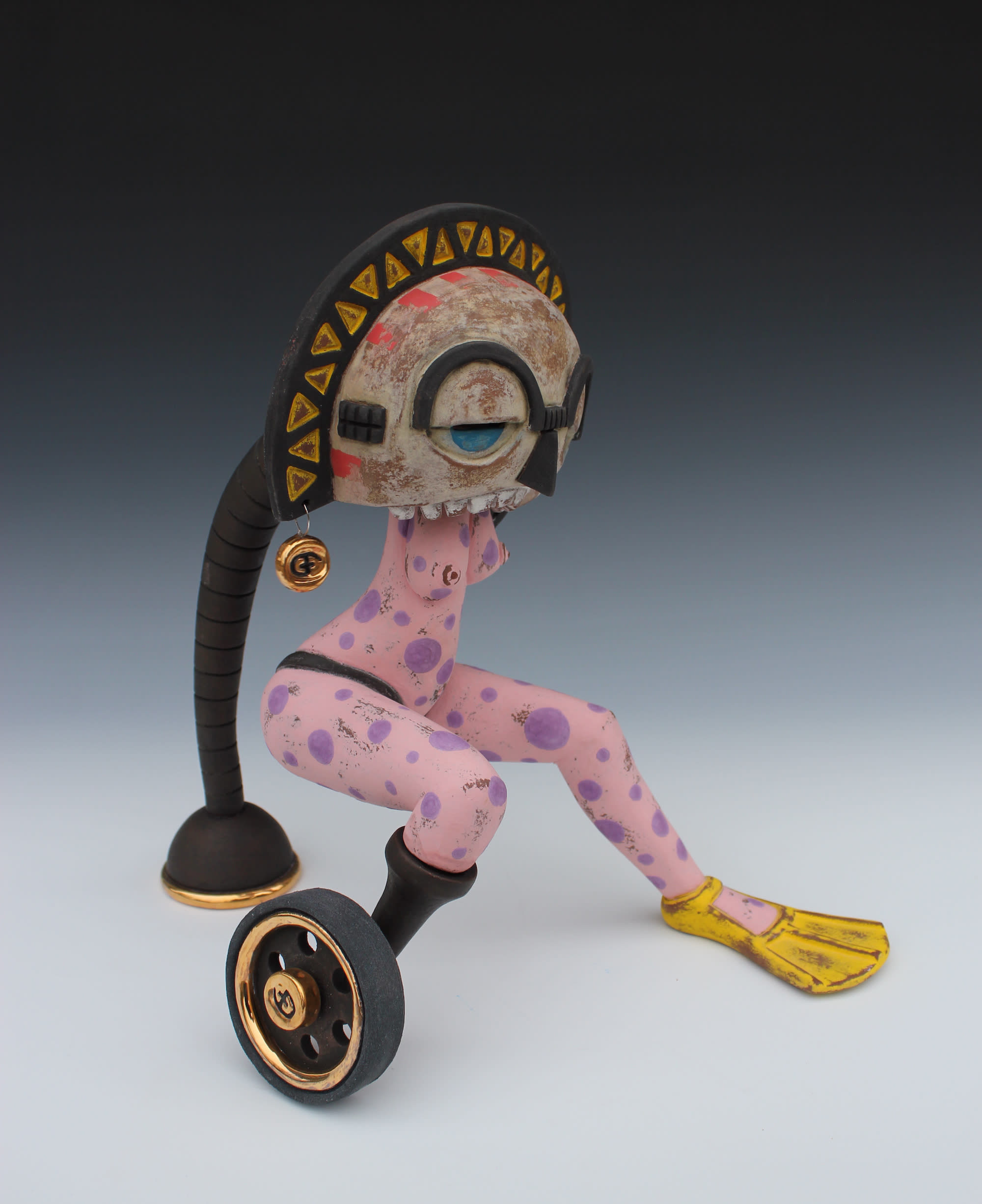 Contemporary fertility figure w cyborg prosthetic i4npic