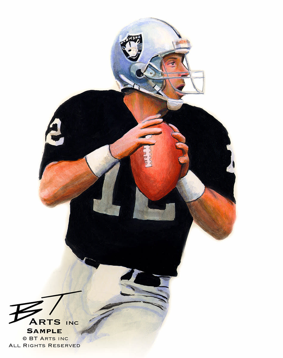 Oakland Raiders History limited edition canvas giclee print