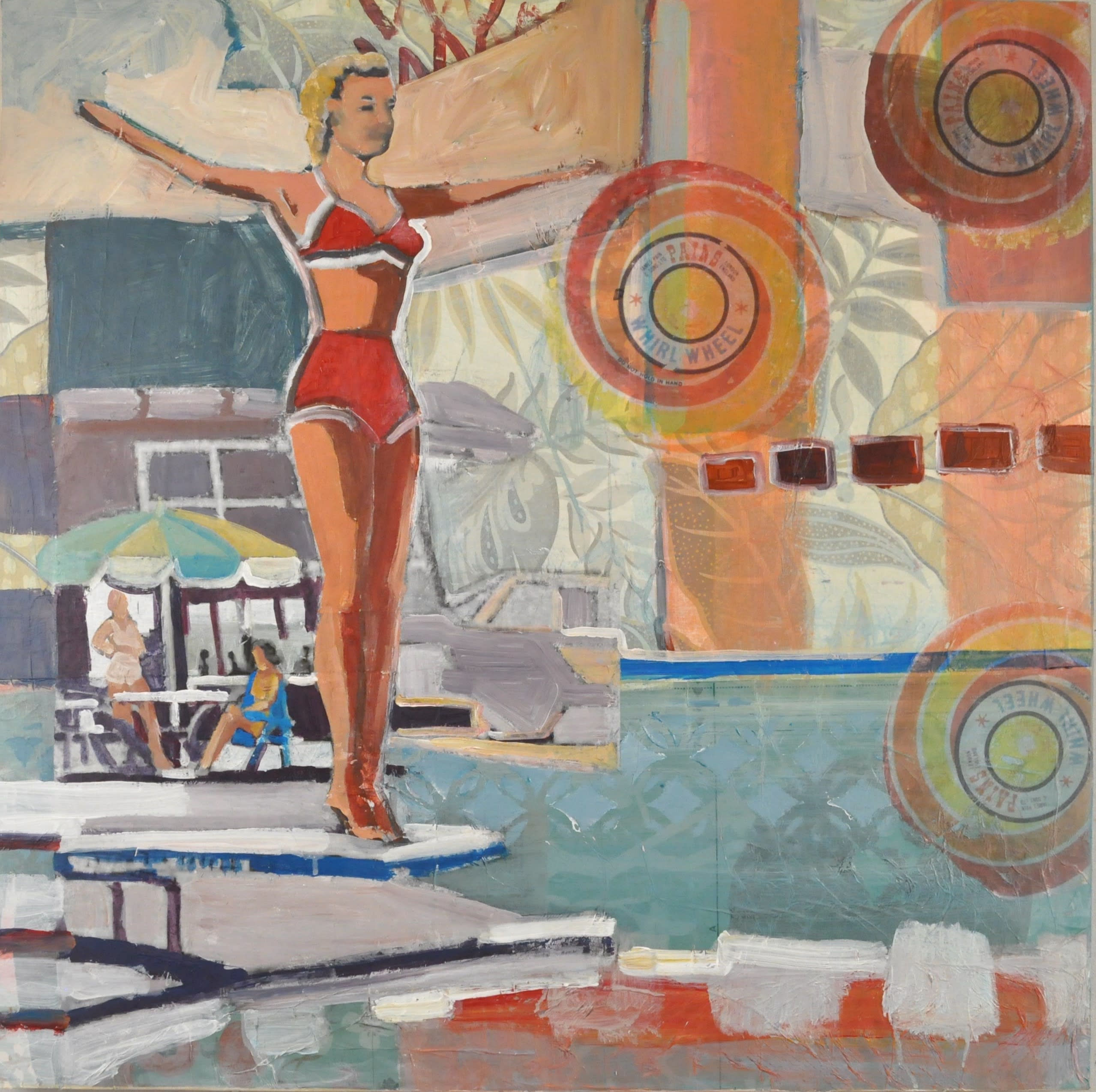 Bathing beauty 30x30 acwaat
