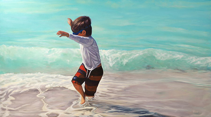 Running from waves web billboard dmkulw