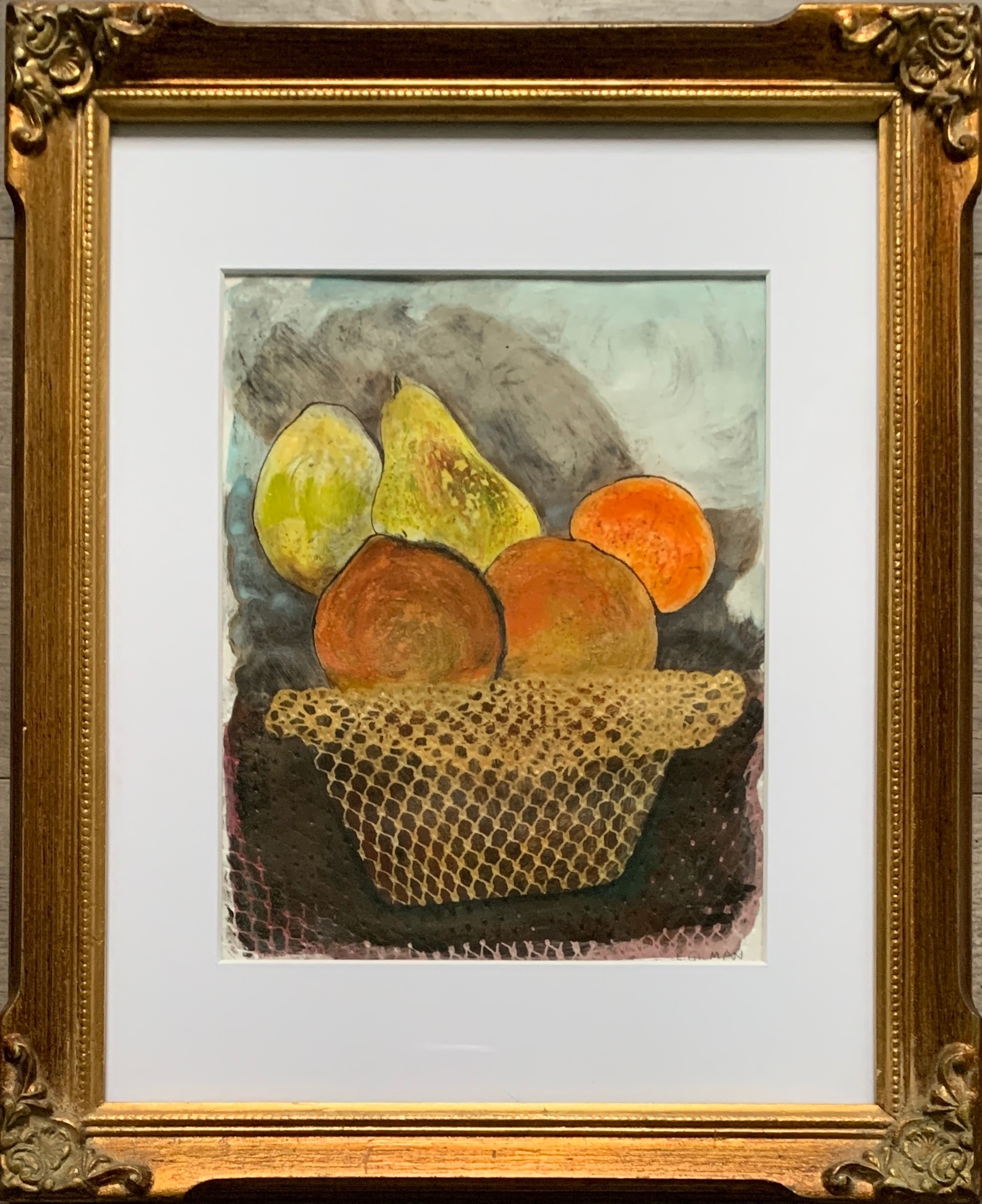 Fruit basket   framed qalacc