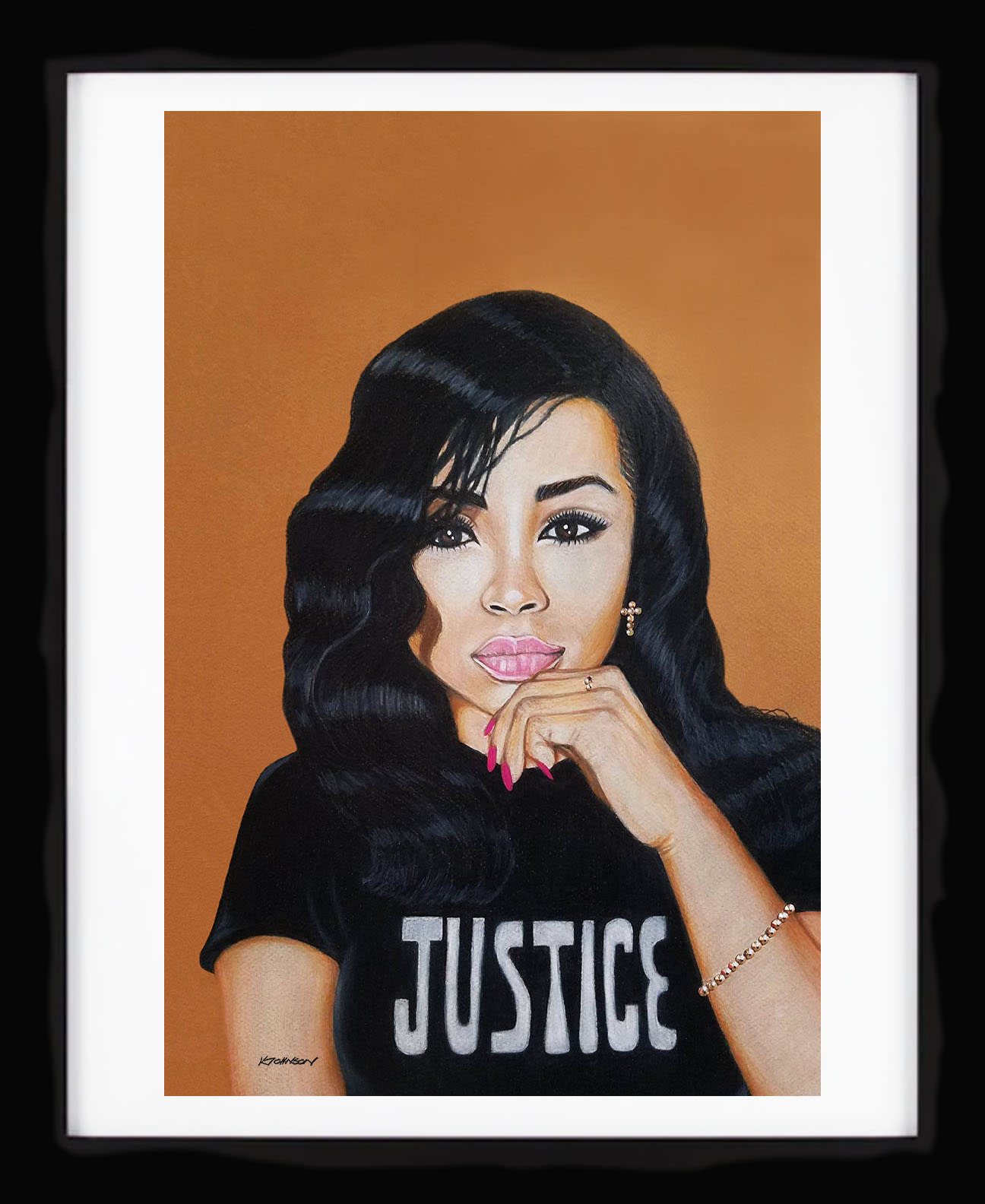 Justice 11x14 in 18x22 frame ptempz
