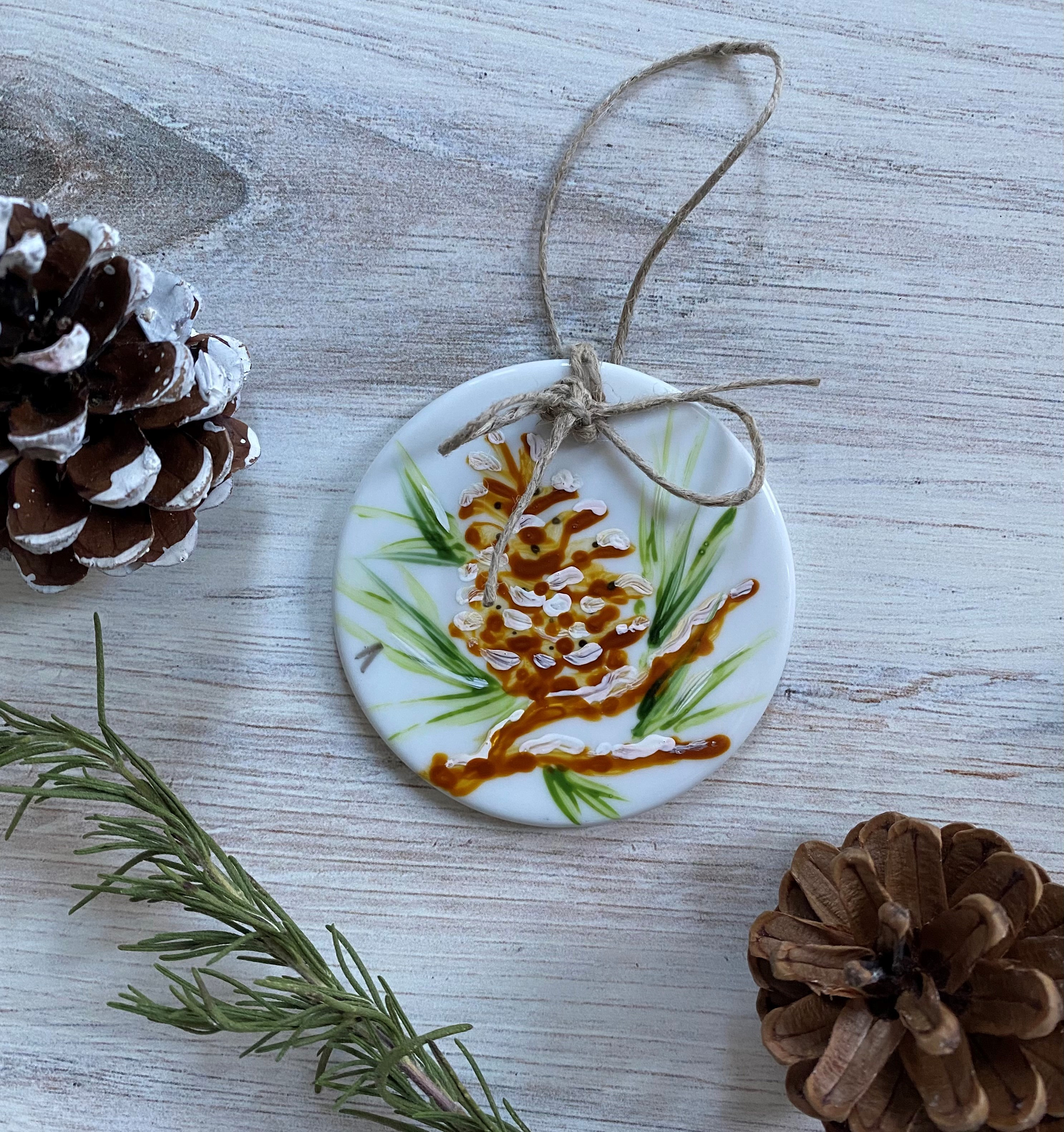 Ornament pine cone 1 2 lcdfe0