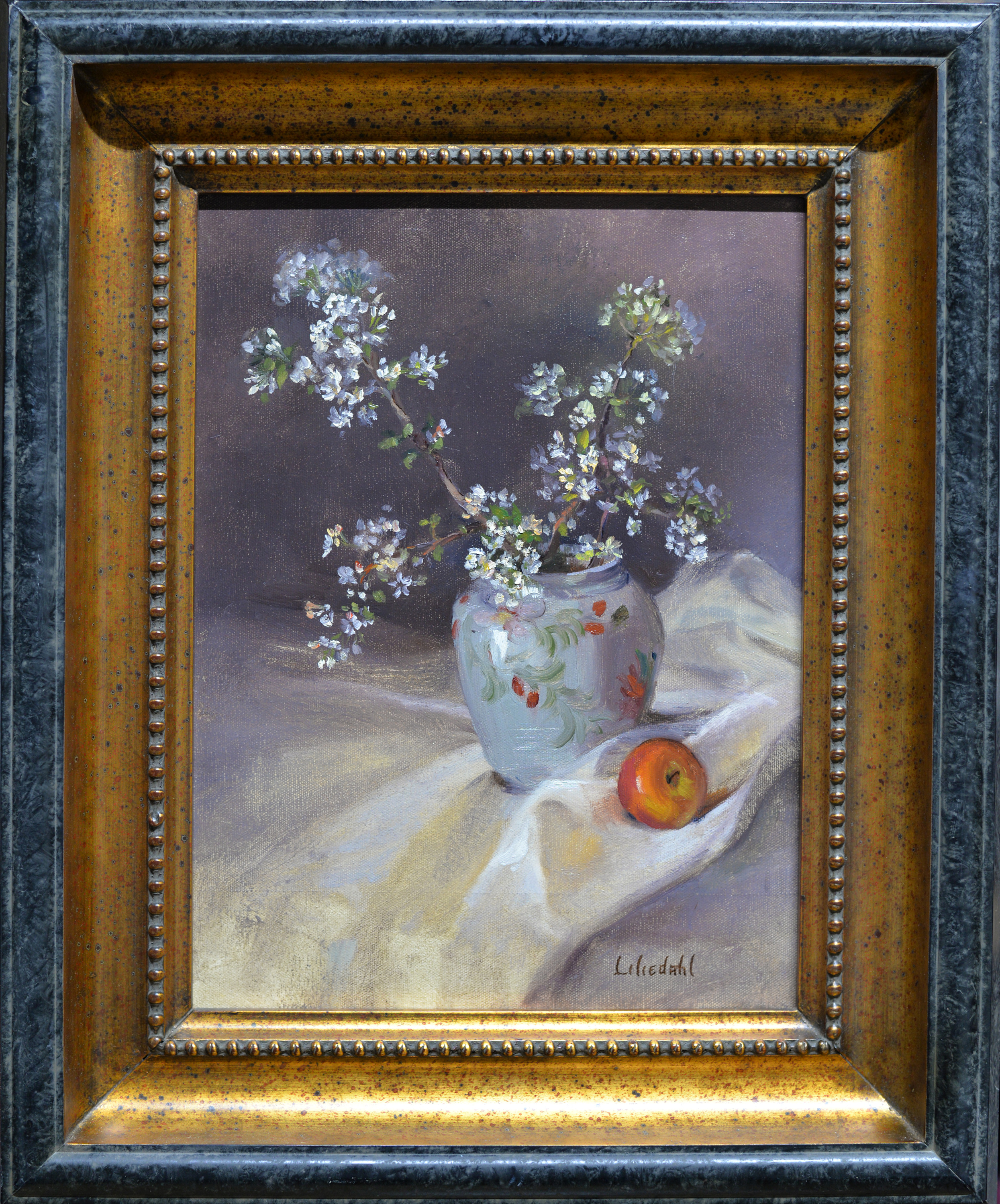 Apple blossoms and apple framed d610 gp7kn2