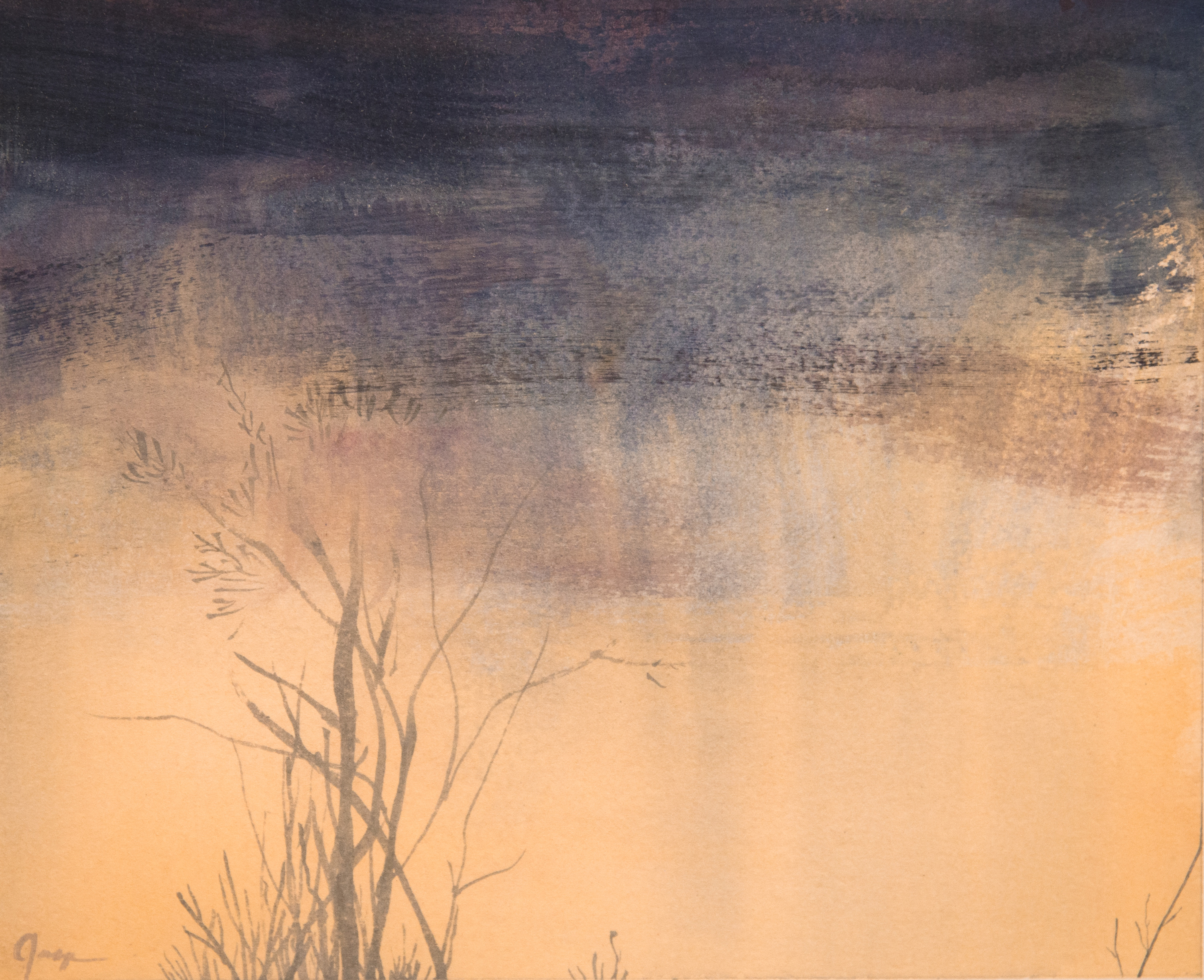 Rain 100 miles 9x11 acrylic on paper 2010 jaap t9if2e