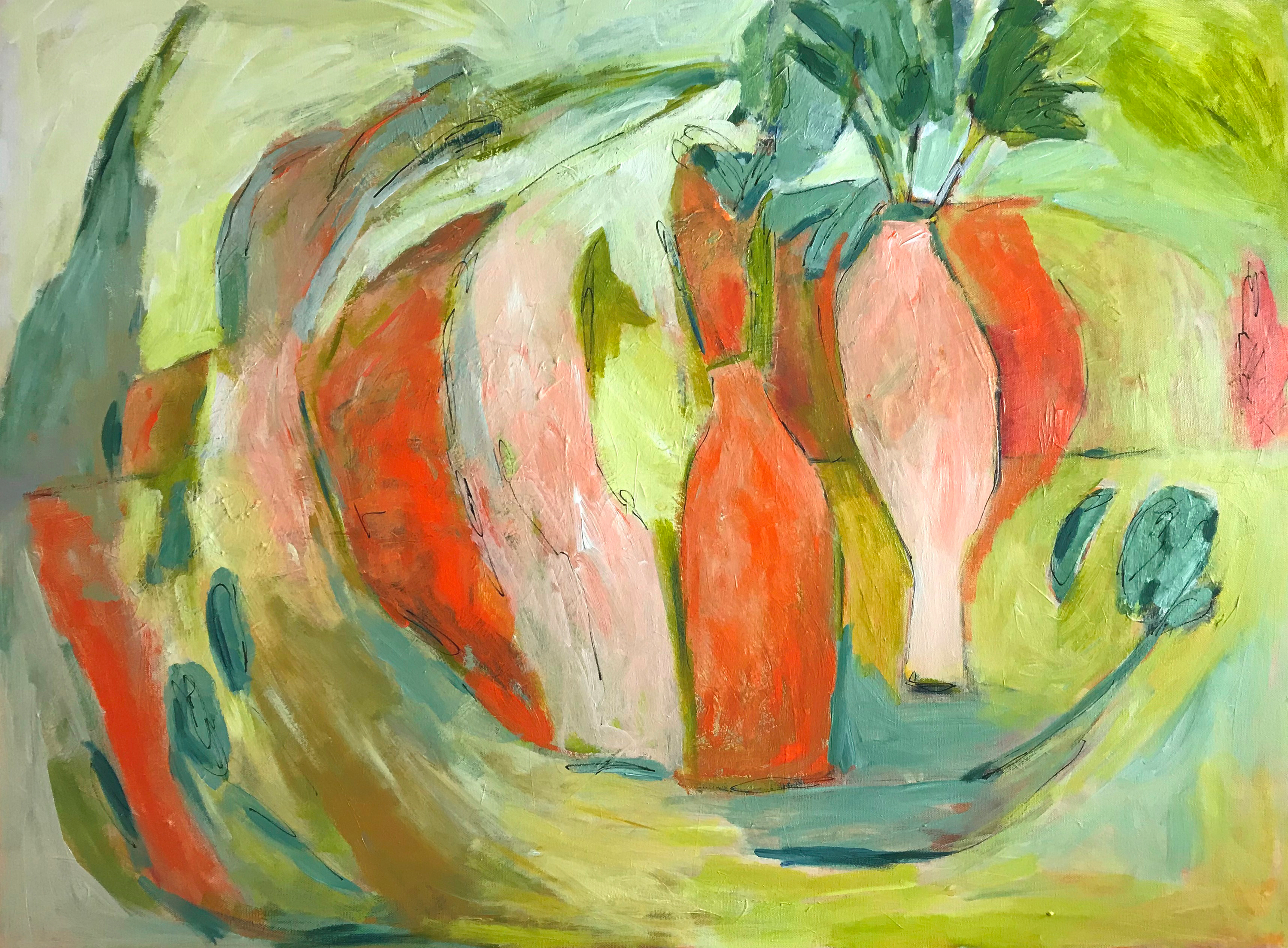 Orange vase bc0kgb