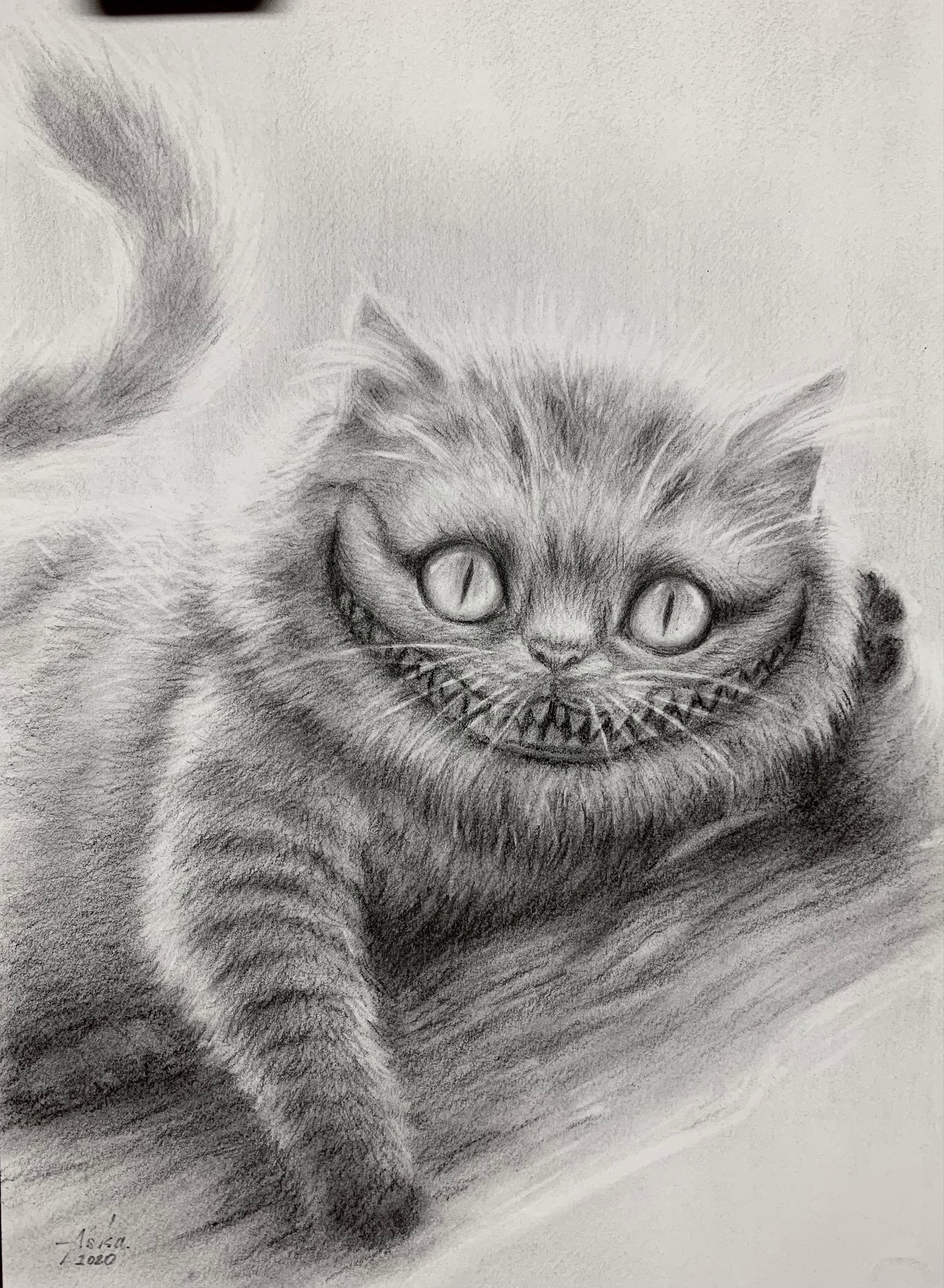 Чеширский кот рисунок