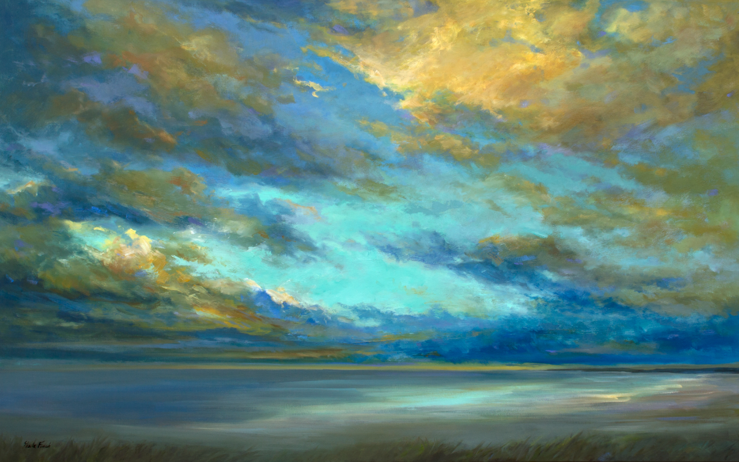 4497 coastal clouds 34 30x48 oil gkrhfp