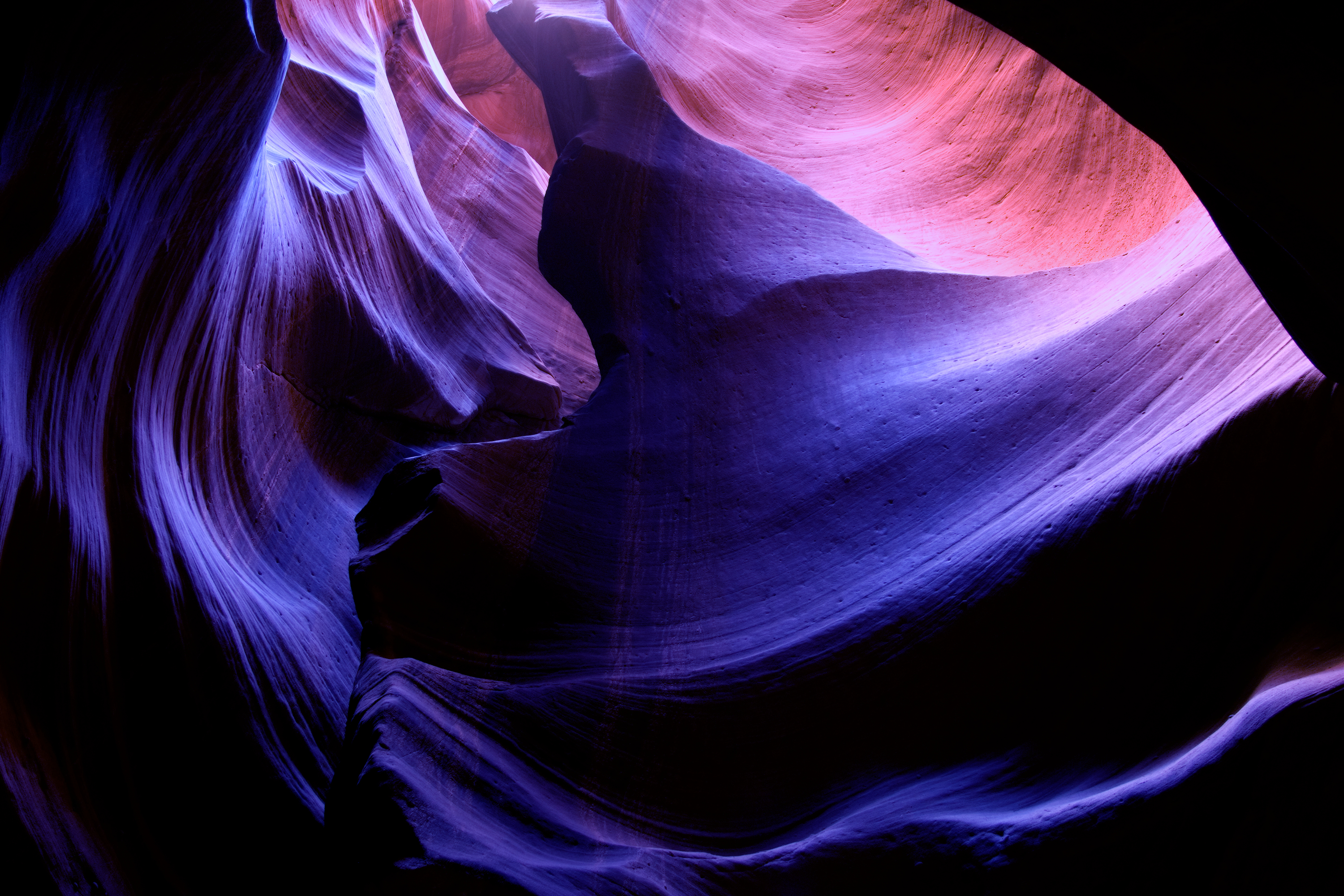 Slot canyon page az water sculpted fll099