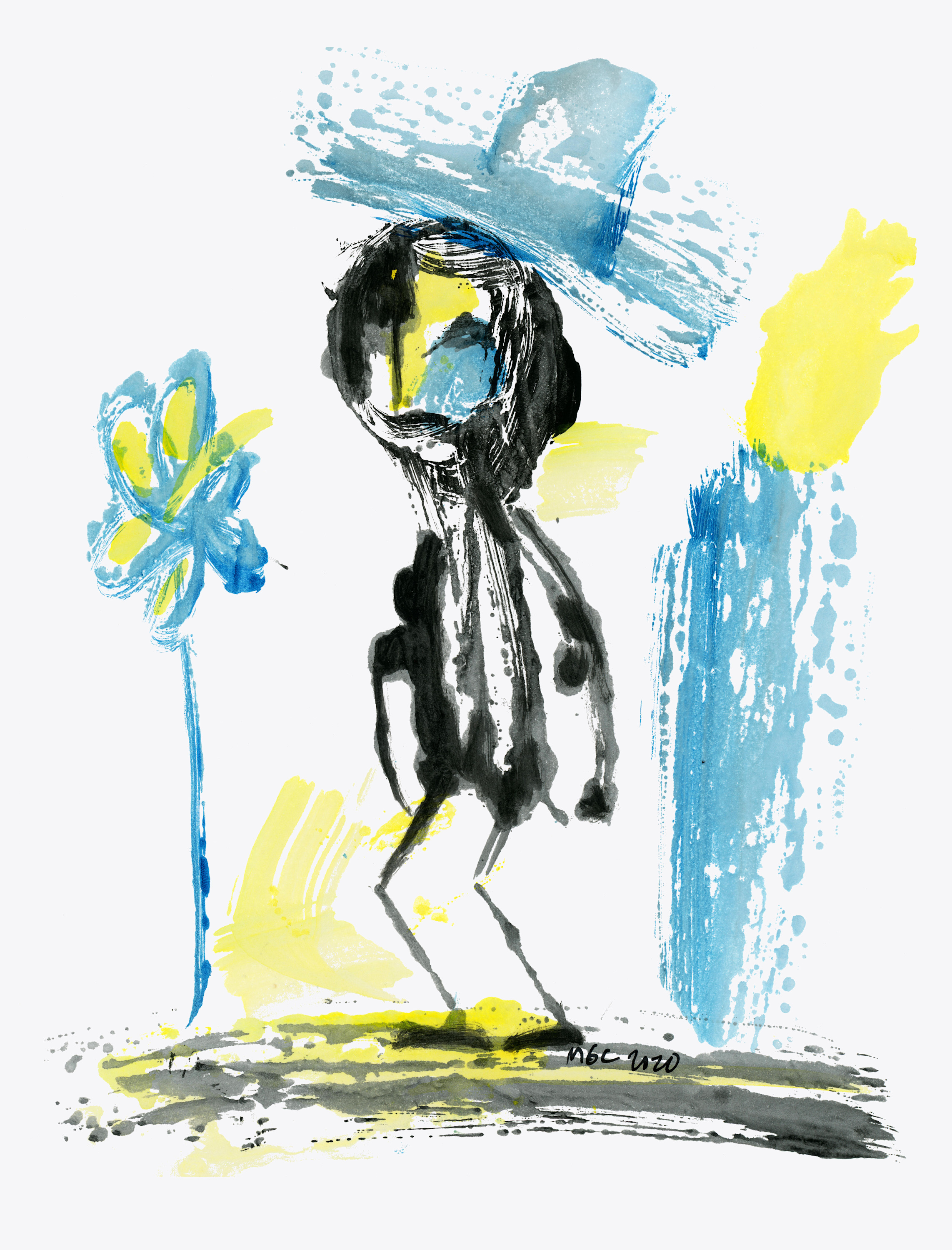 Finding the desert flower   original painting yfwv8z