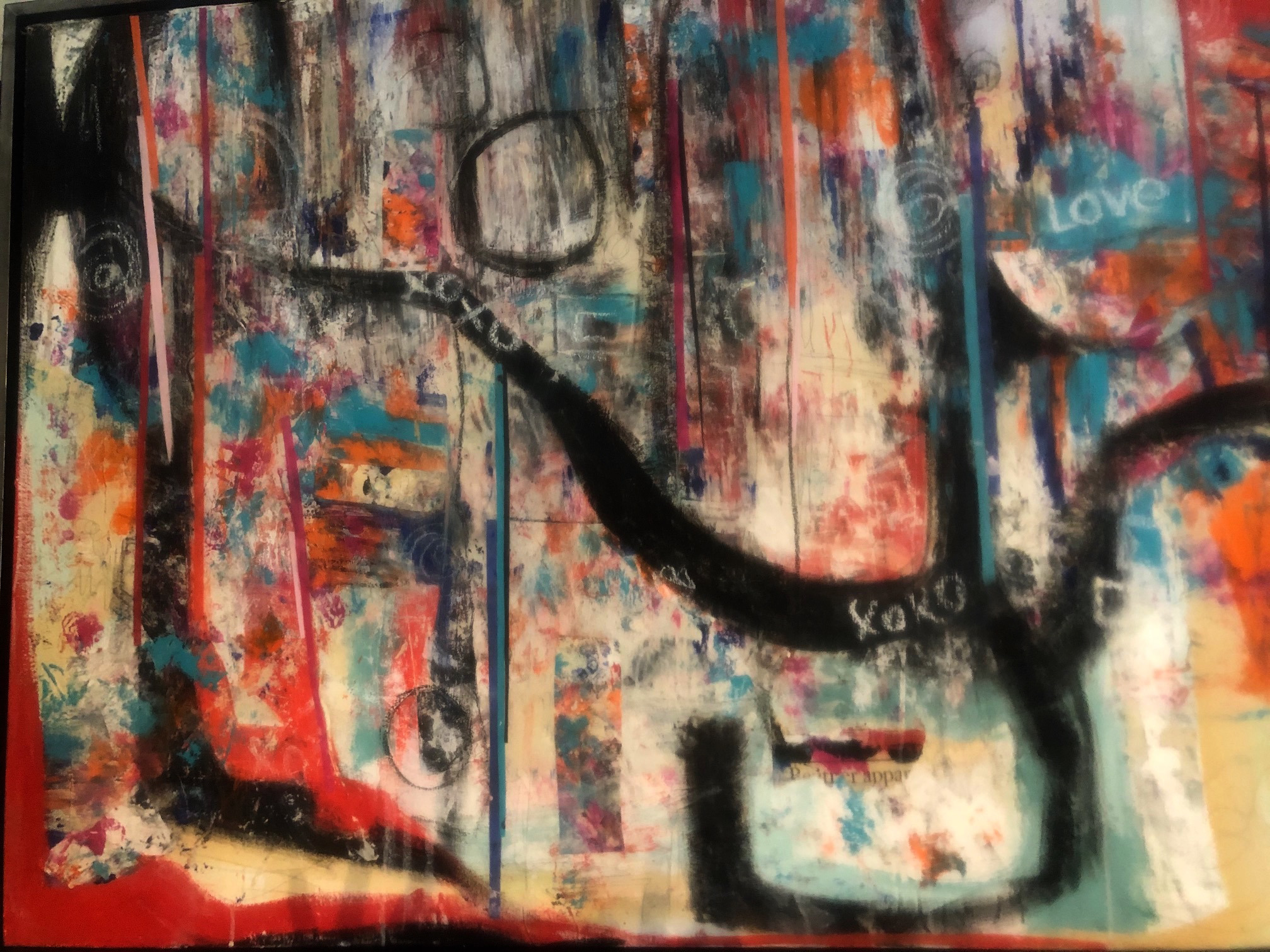 Deveuvealexis love notes 38 x 50  mixed media and collage xxyqso