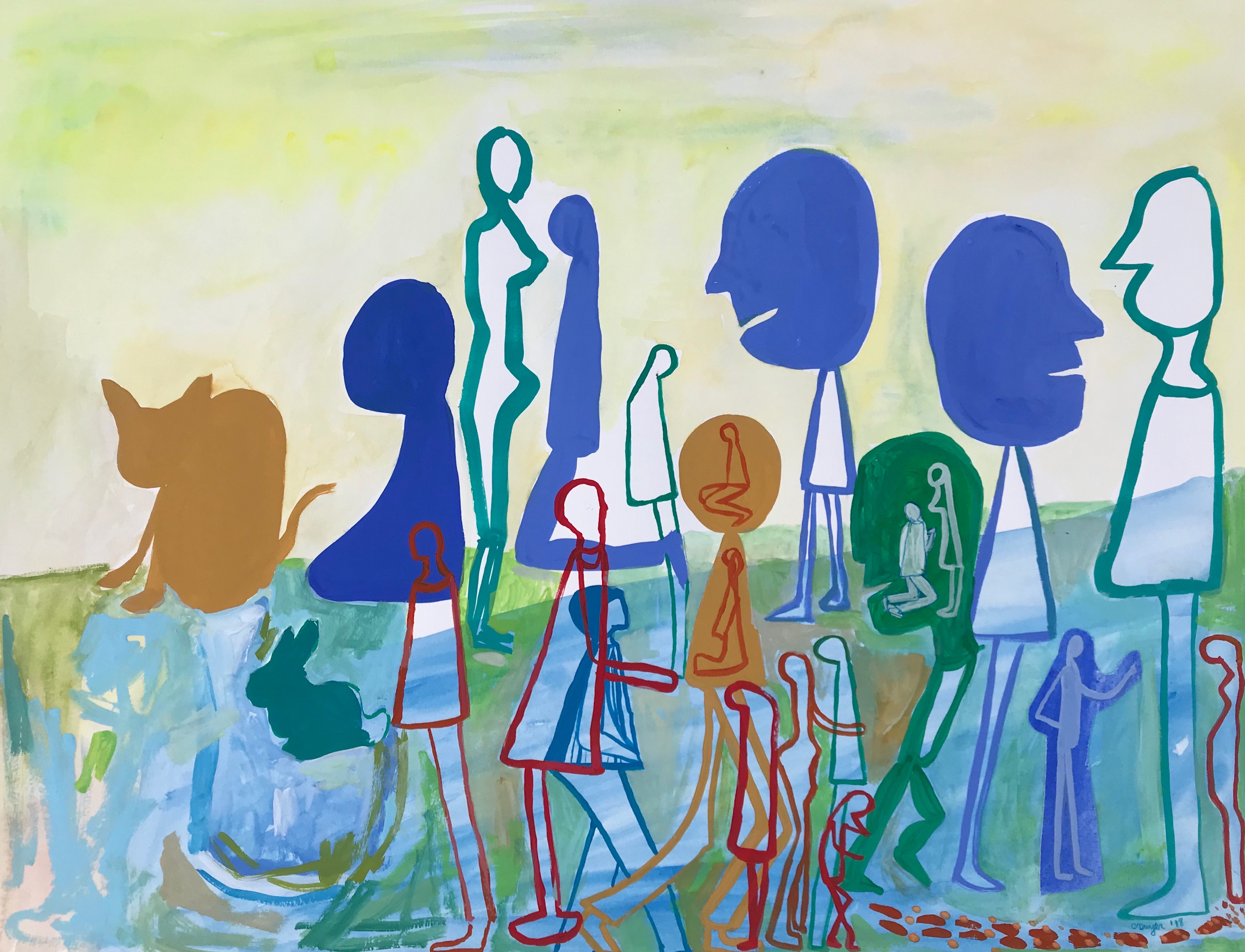 Co dutch uncles 2018 24 x 30 inches framed caley odwyer awowys