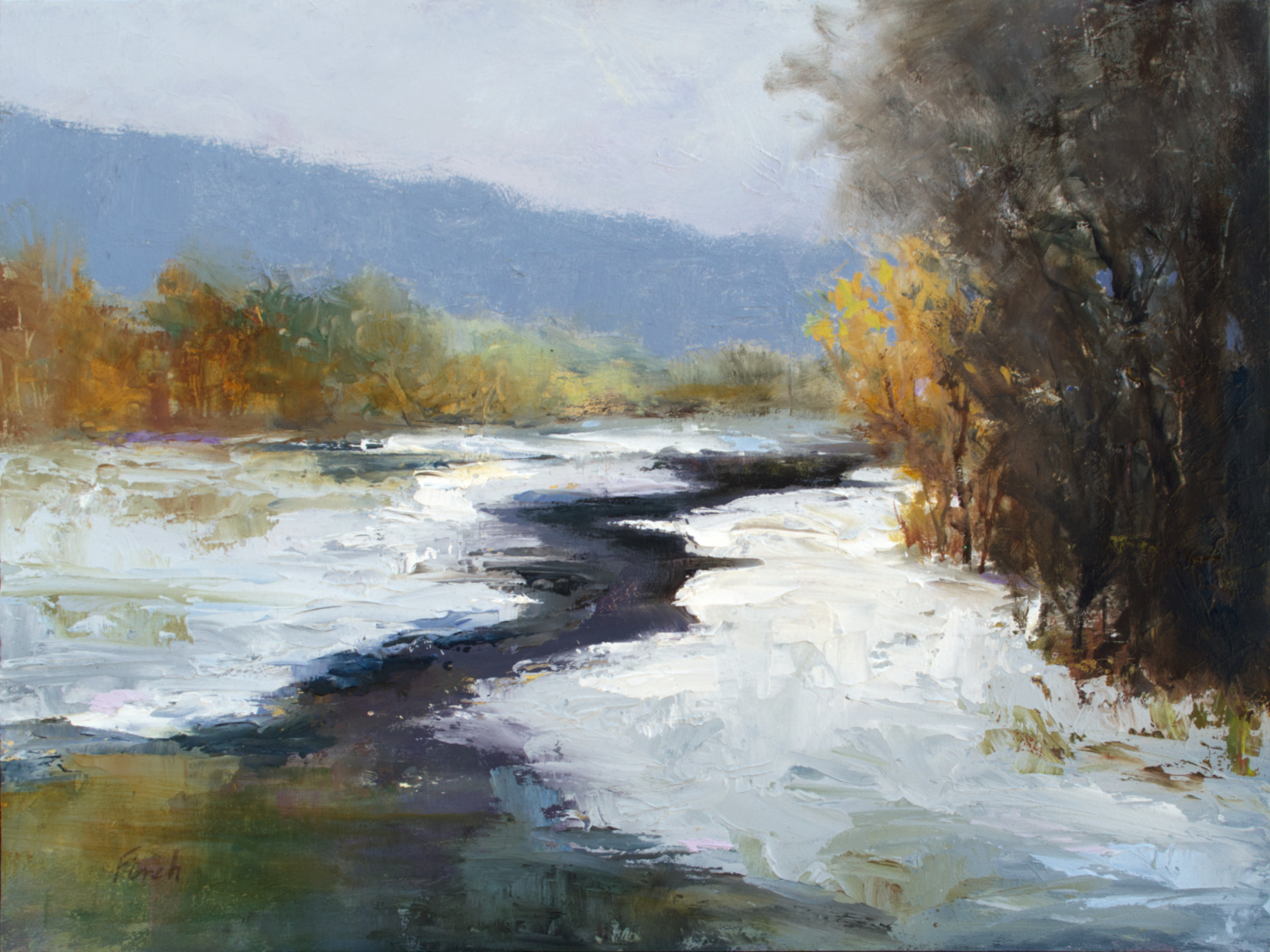4422 fresh snow 6x8 oil j3rotf